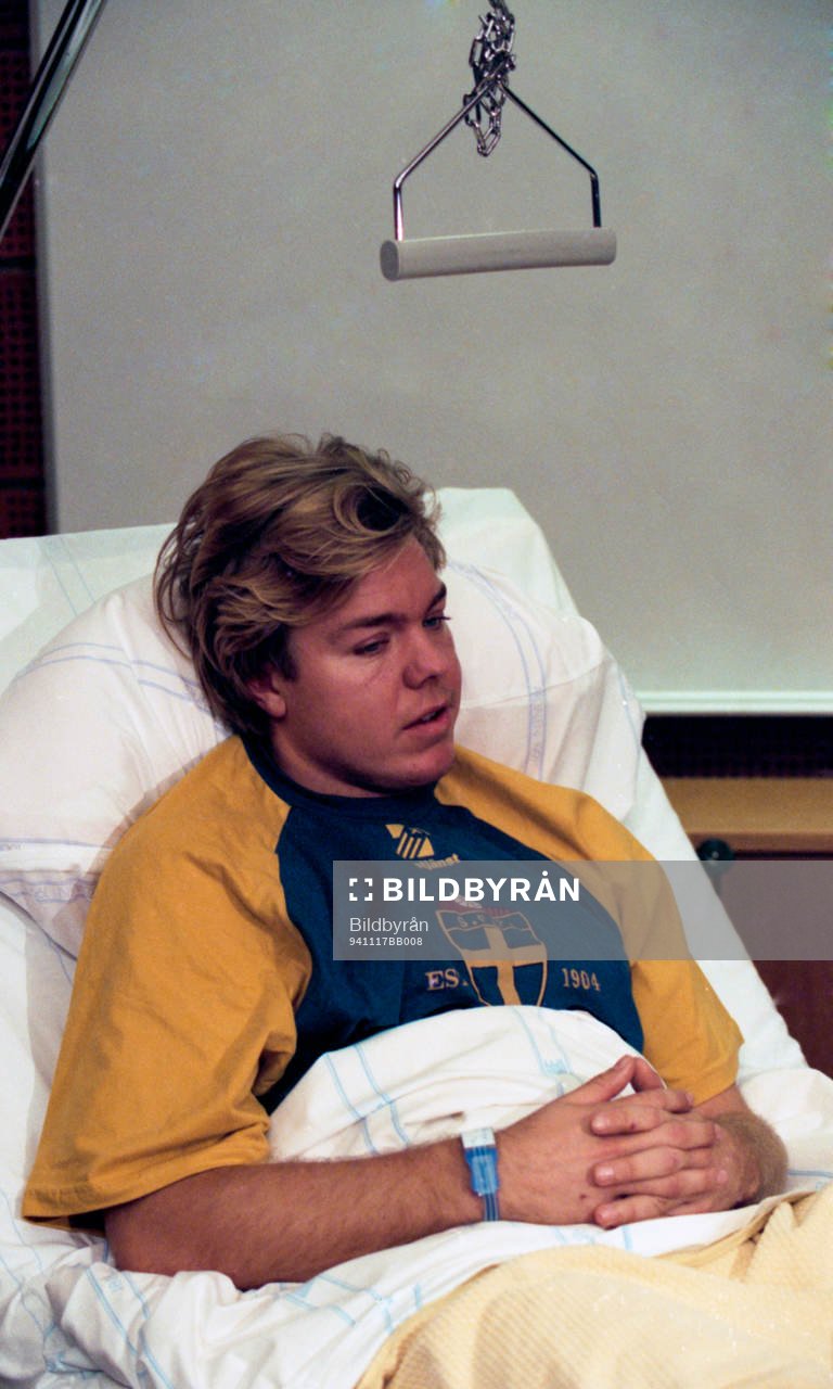 Tomas Brolin skadades allvarligt i EM-kval matchen mot