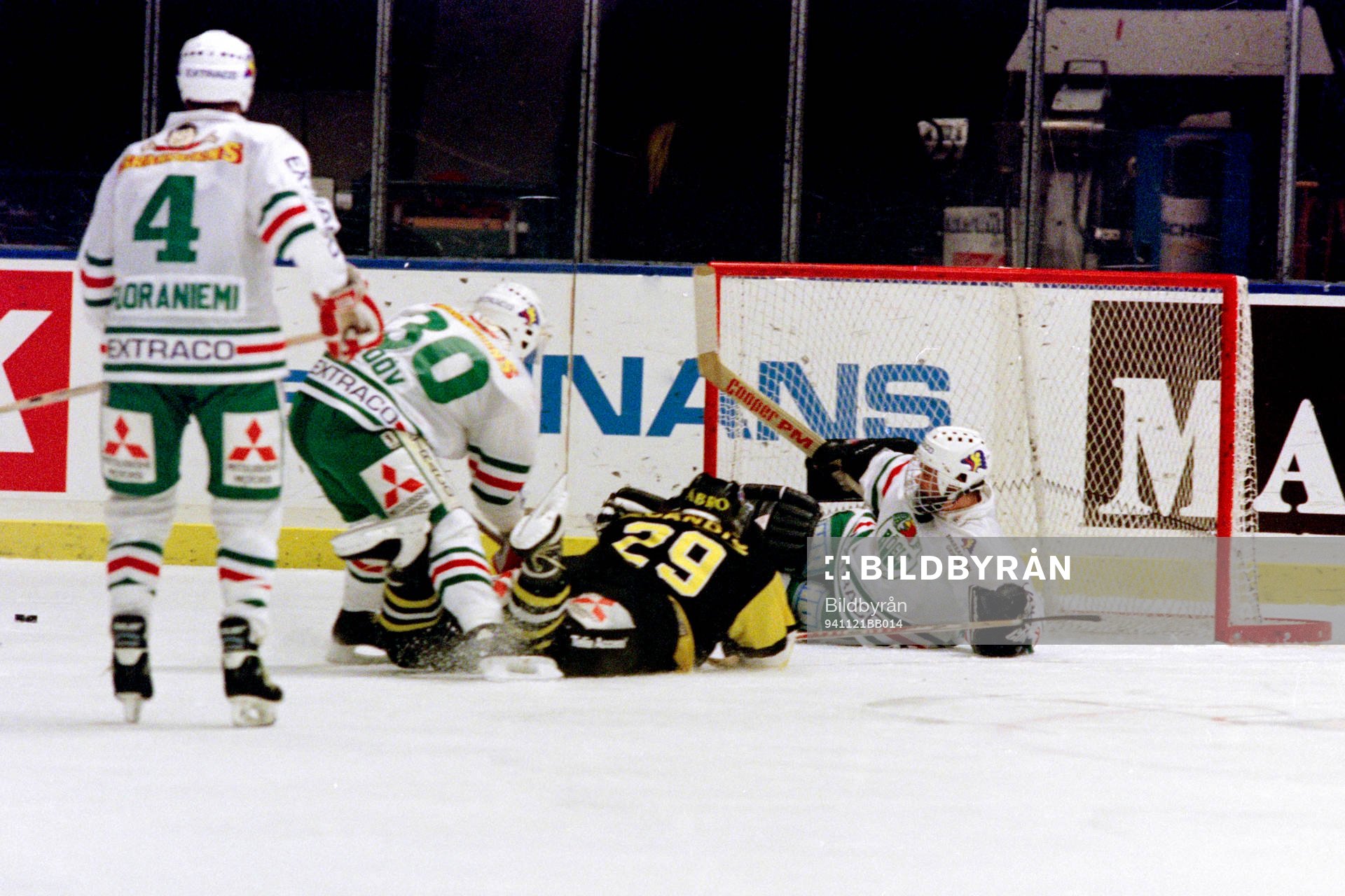 Situation framför rögles målbur