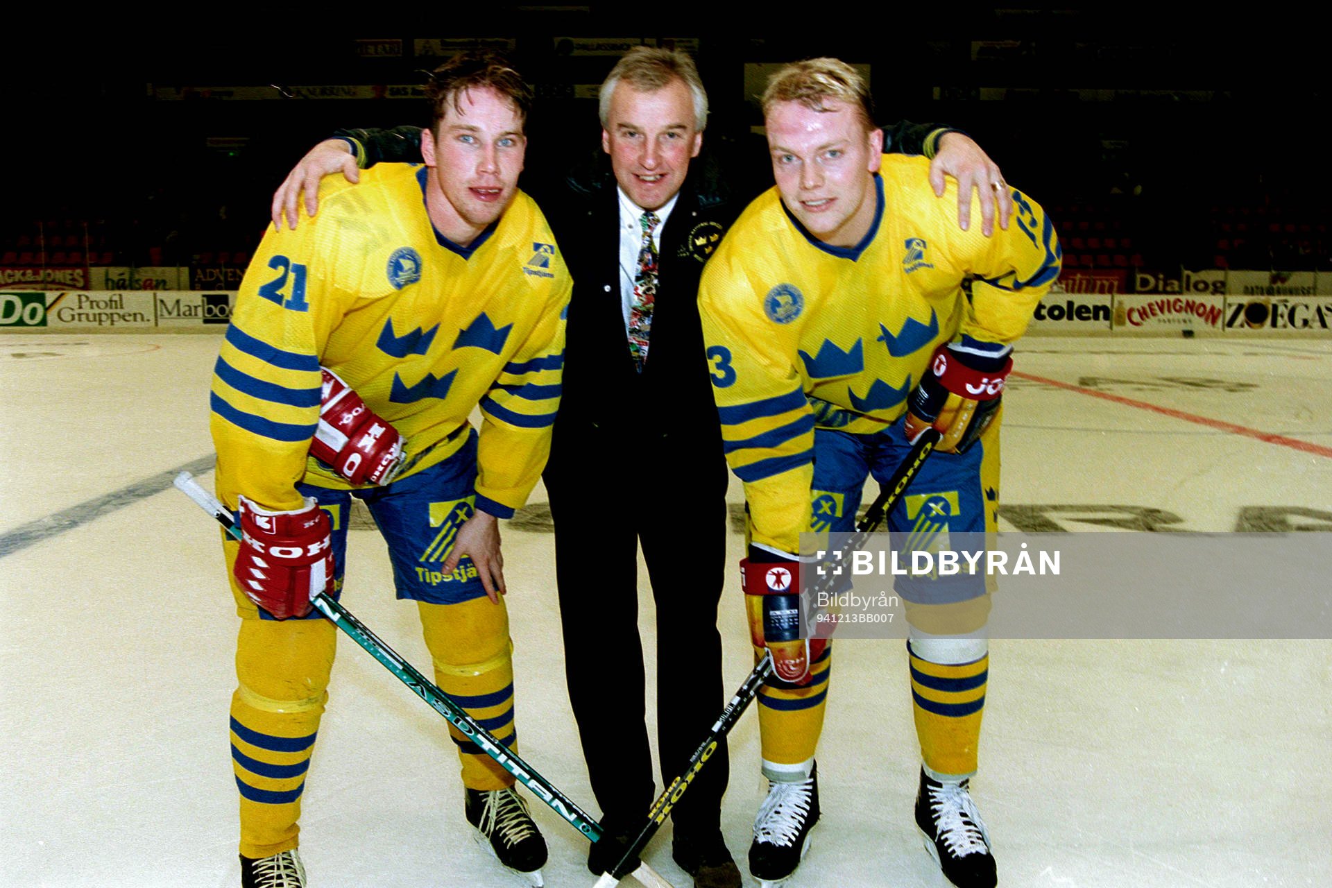 Peter Forsberg, Curt Lundmark, förbundskapten och Mats