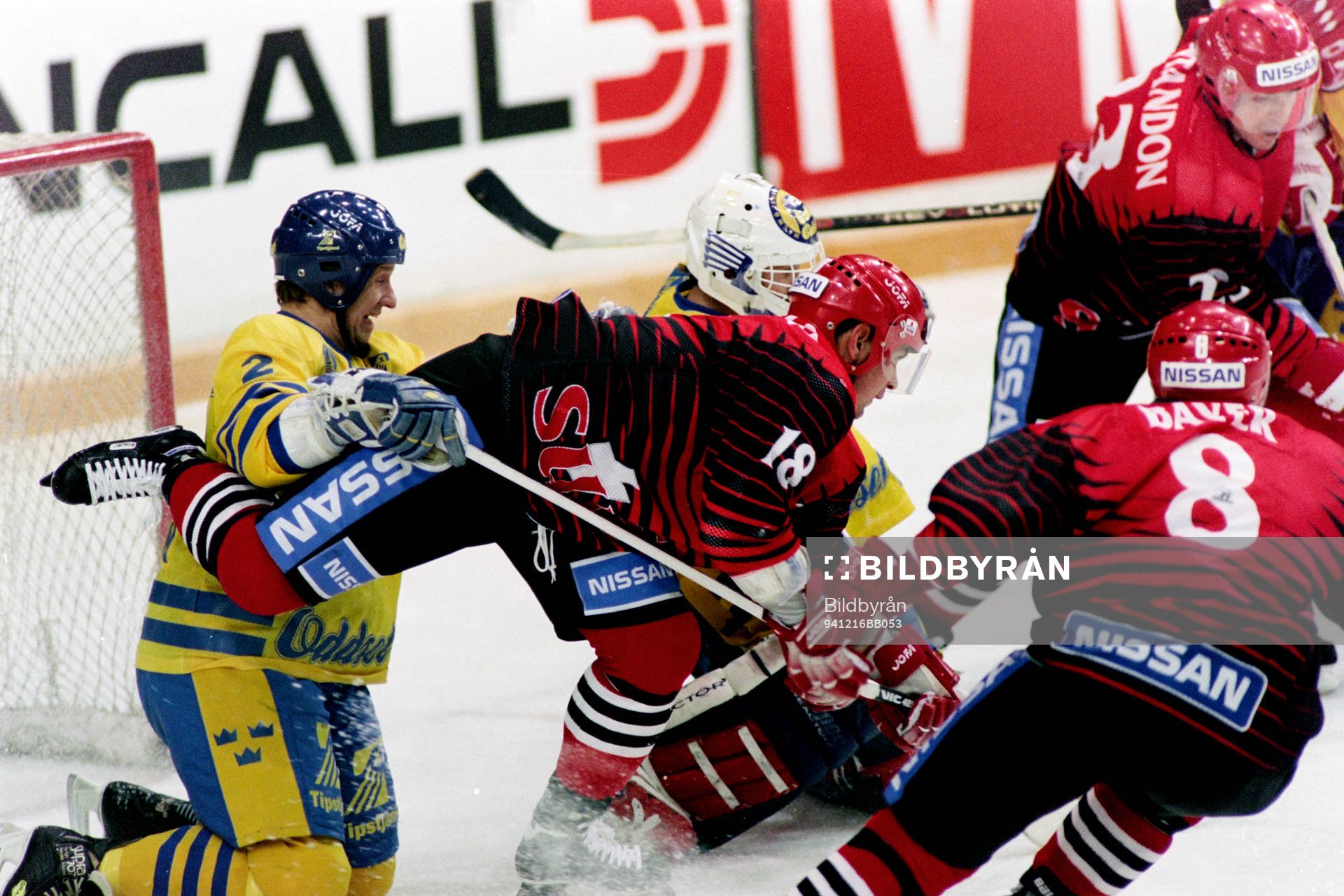 Tomas Jonsson, Sverige och Roger Nordström, målvakt i