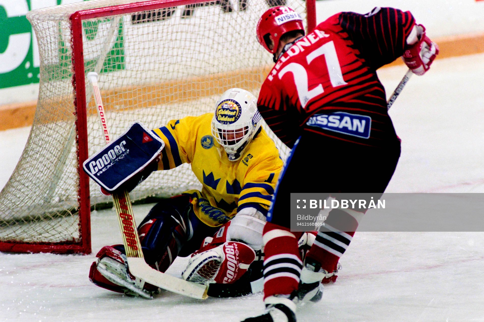 Thomas Heldner, Schweiz fri med Roger Nordström, målvakt