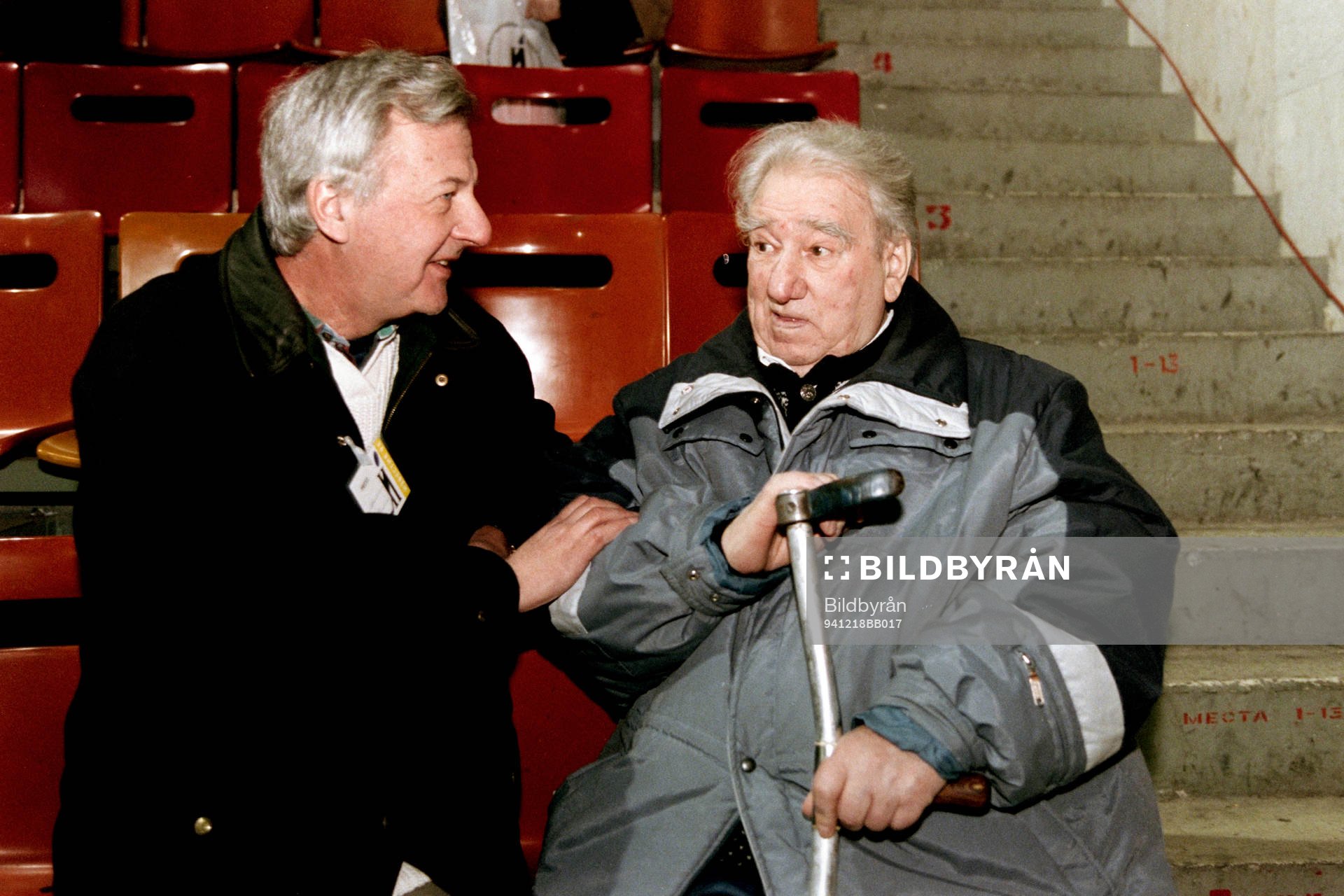Ulf Jansson och Anatolij Tarasov, f.d förbundskapten i