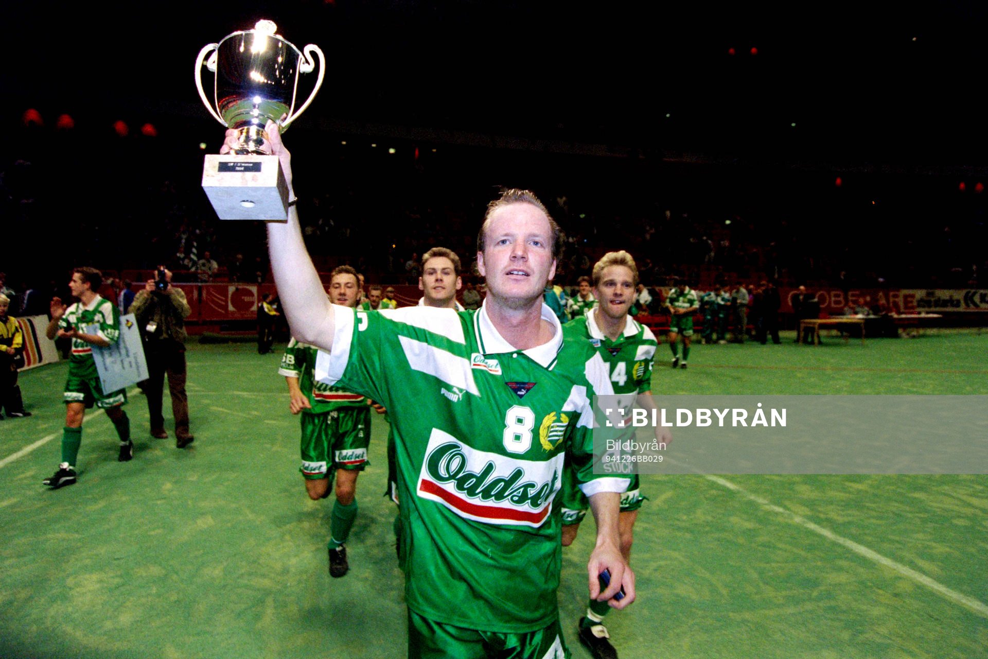Johan Hammarström, Hammarby jublar med pokalen