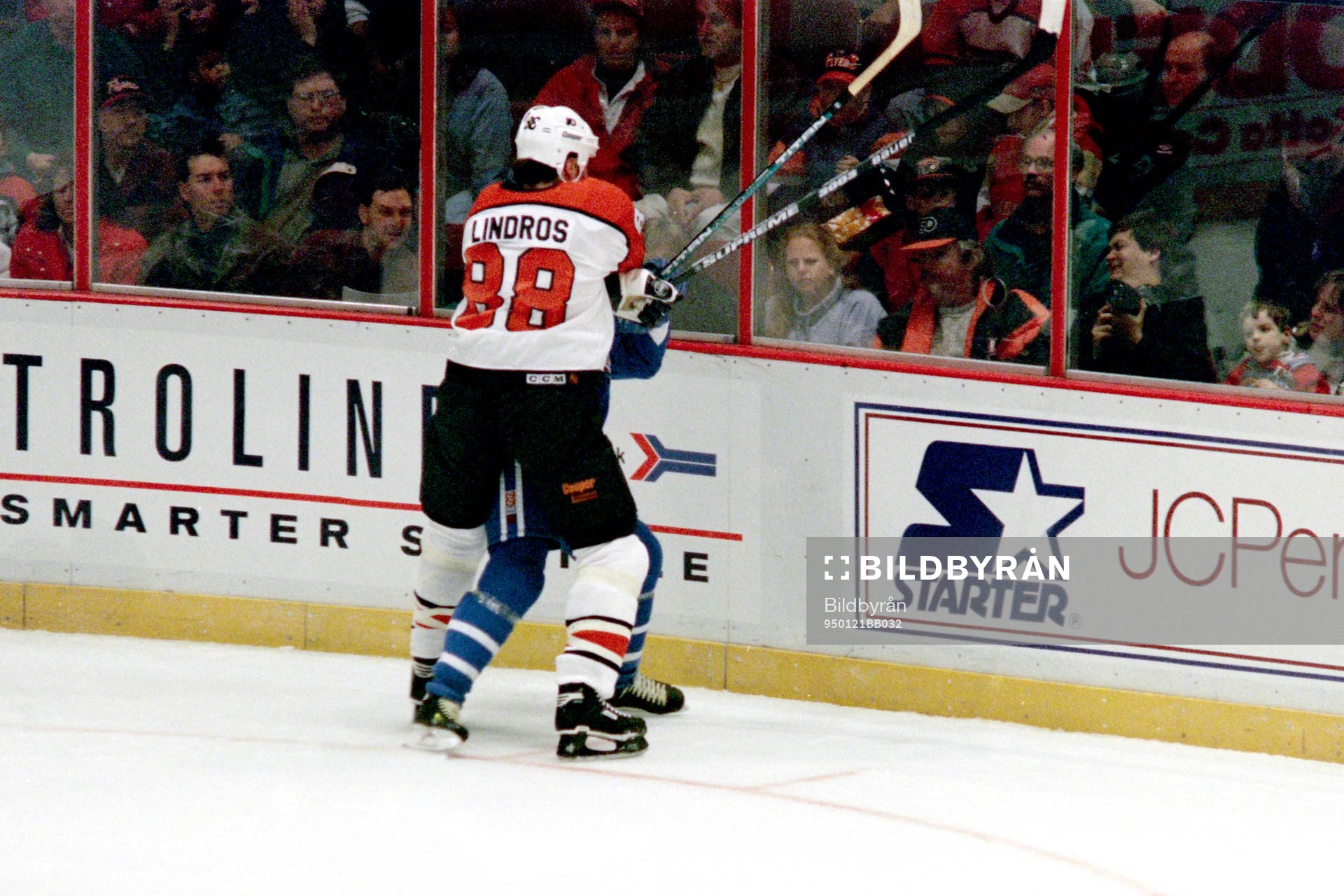 Peter Forsberg, Quebec stoppas av philadelphias Eric Lindros