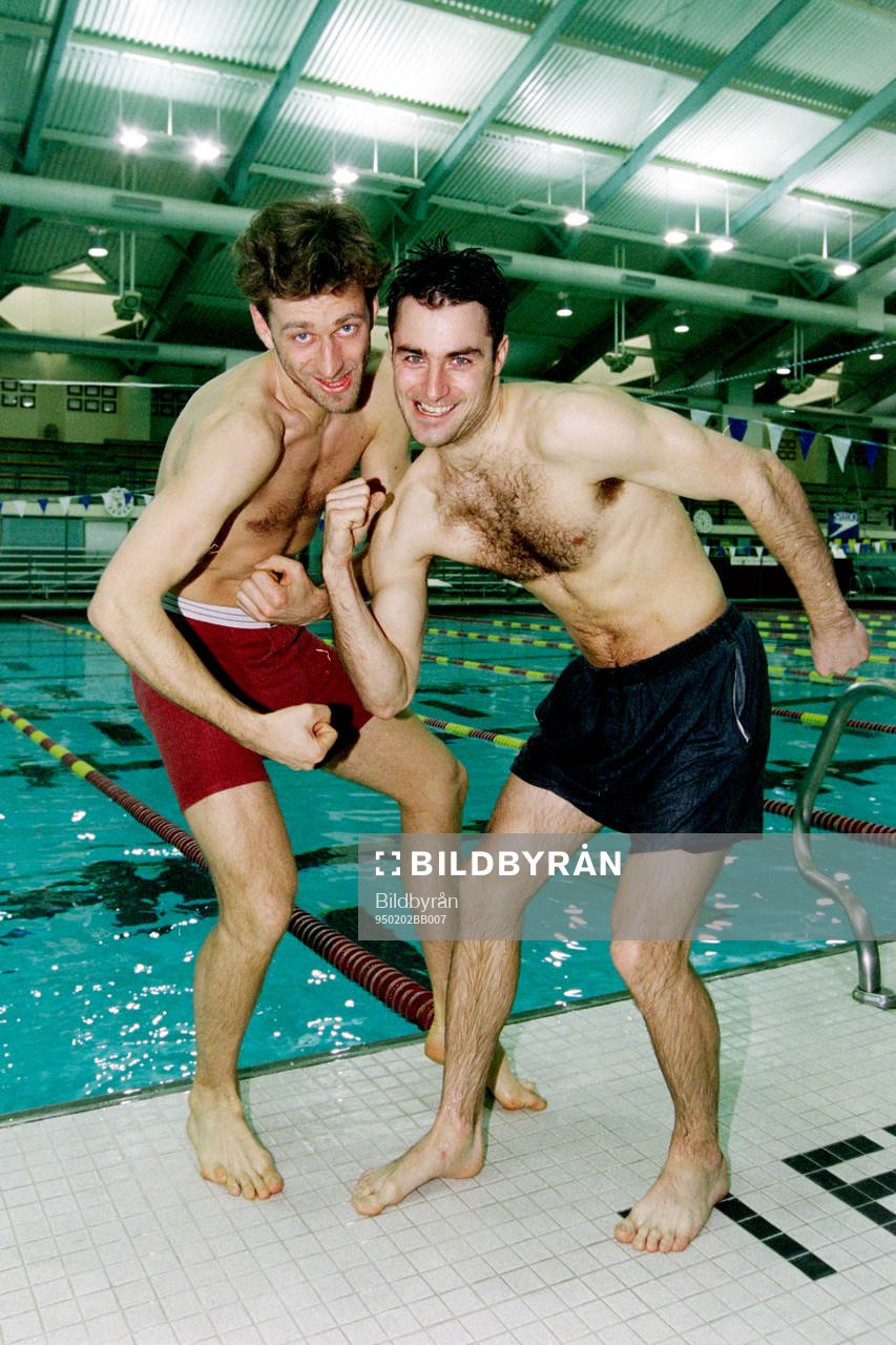 Hans Johansson och Stefan Jonsson, Sverige vid poolen