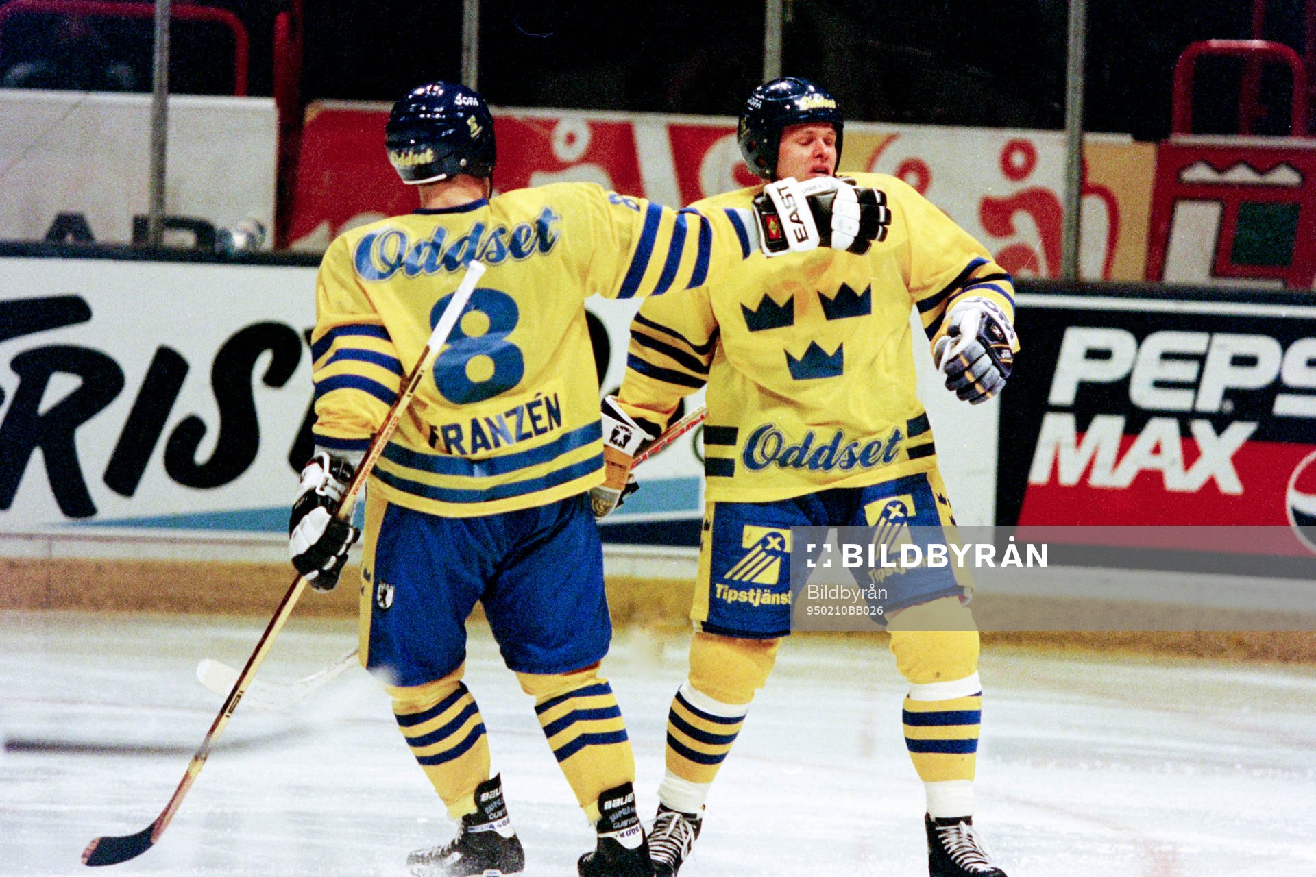 Rikard Franzén och Per-Erik Eklund, Sverige jublar