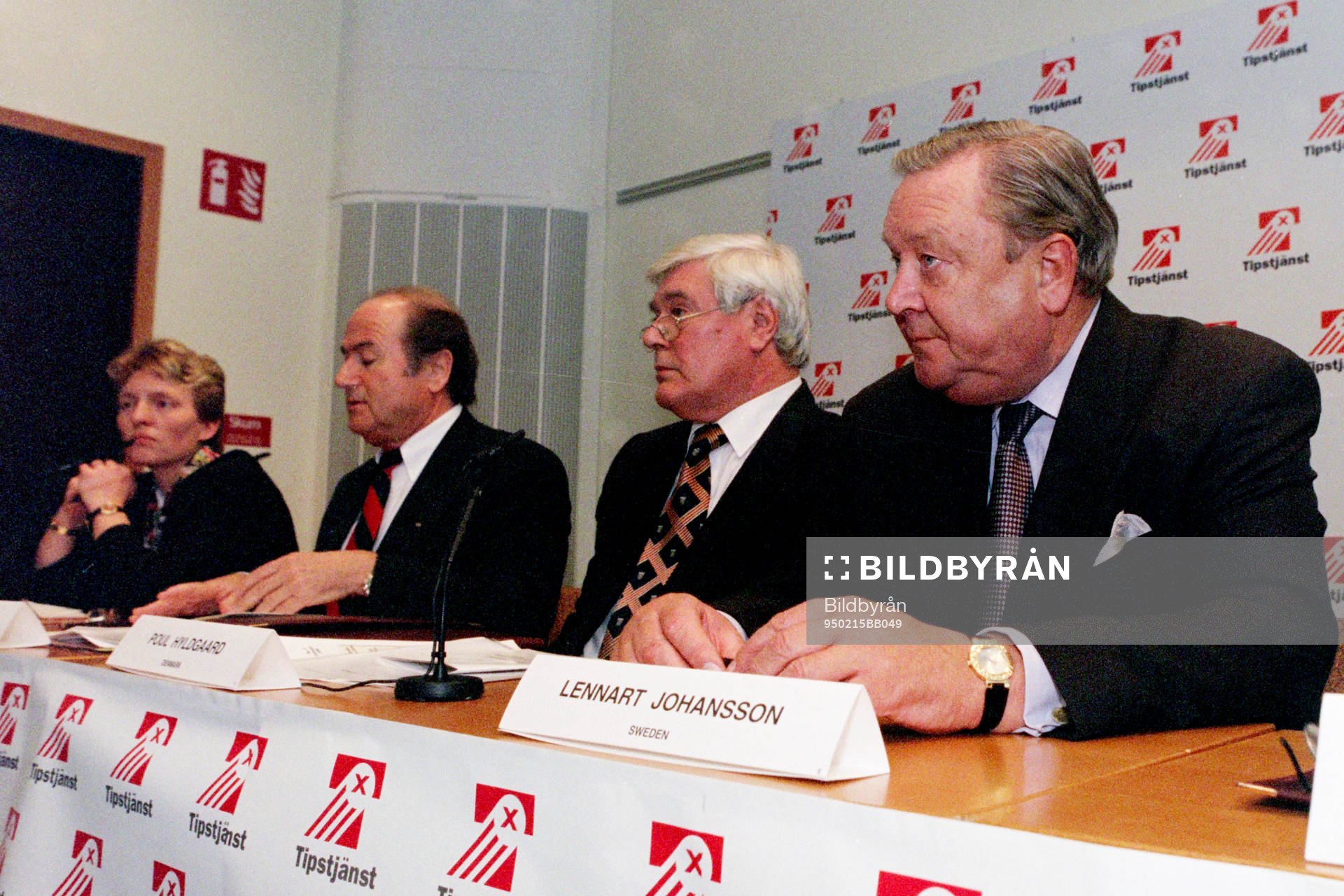 Susanne Erlandsson, Joseph S. Blatter, Poul Hyldgaard och