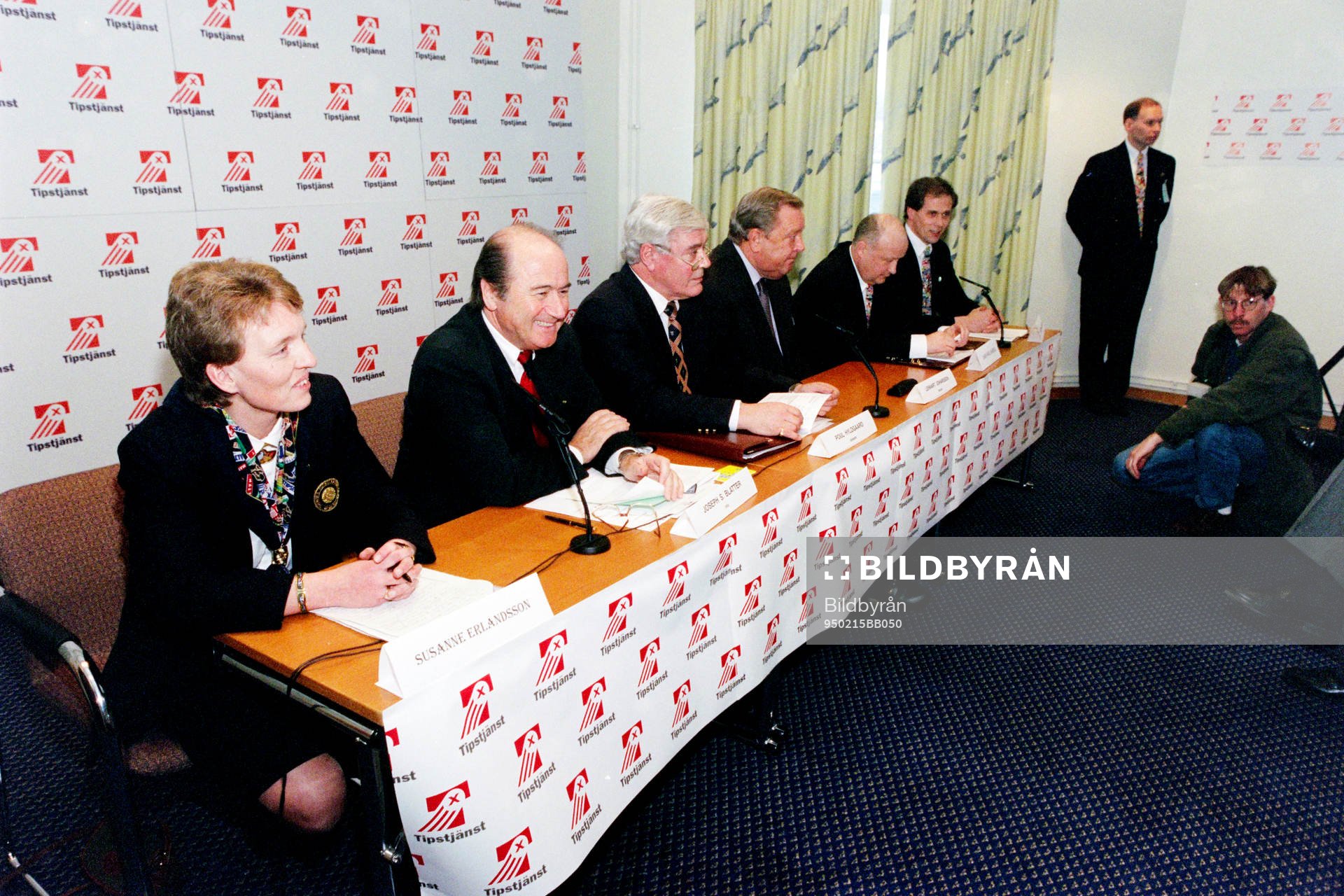 Susanne Erlandsson, Joseph S. Blatter, Poul Hyldgaard,