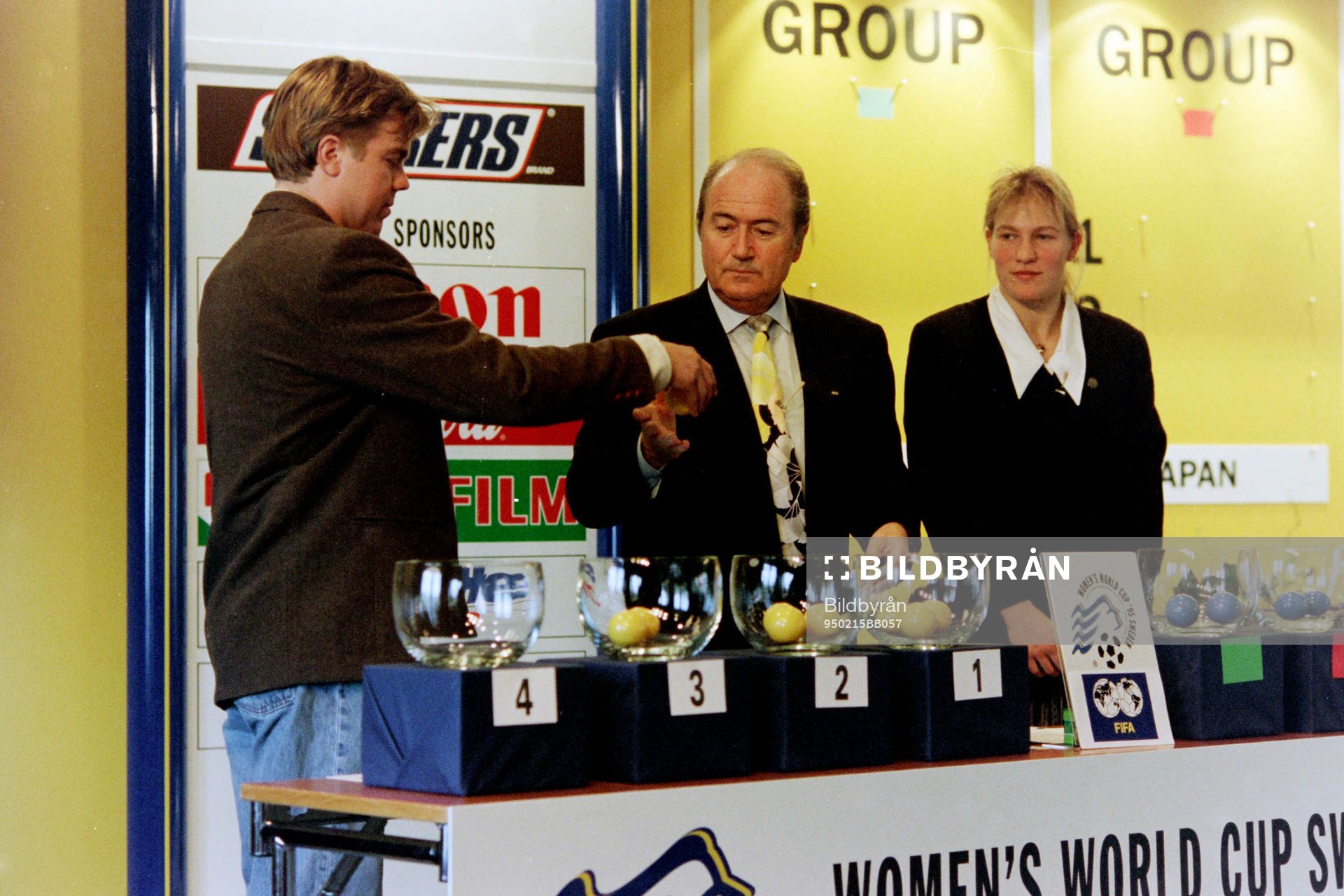 Tomas Brolin, Joseph S. Blatter och Kristin Bengtsson
