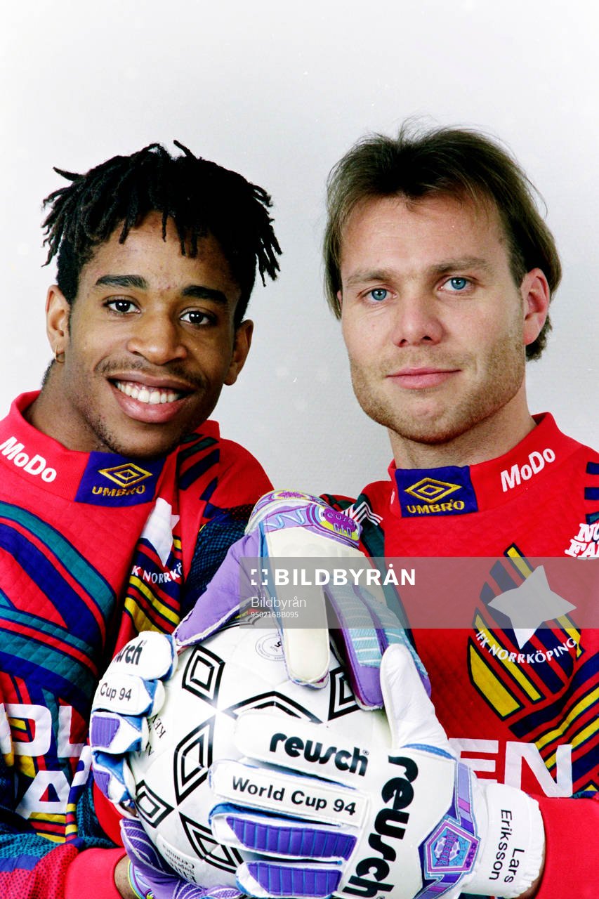 Målvakterna Eddie Gustafsson och Lars Eriksson