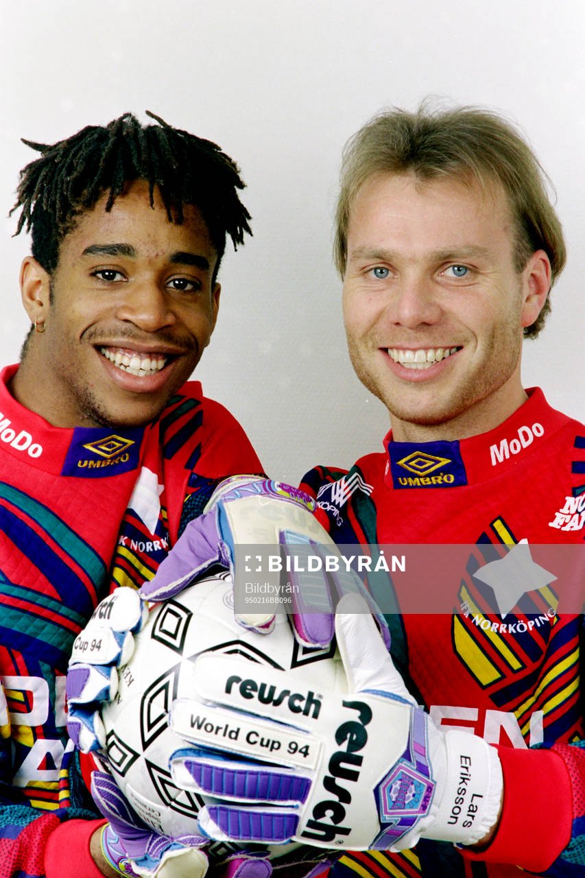 Målvakterna Eddie Gustafsson och Lars Eriksson