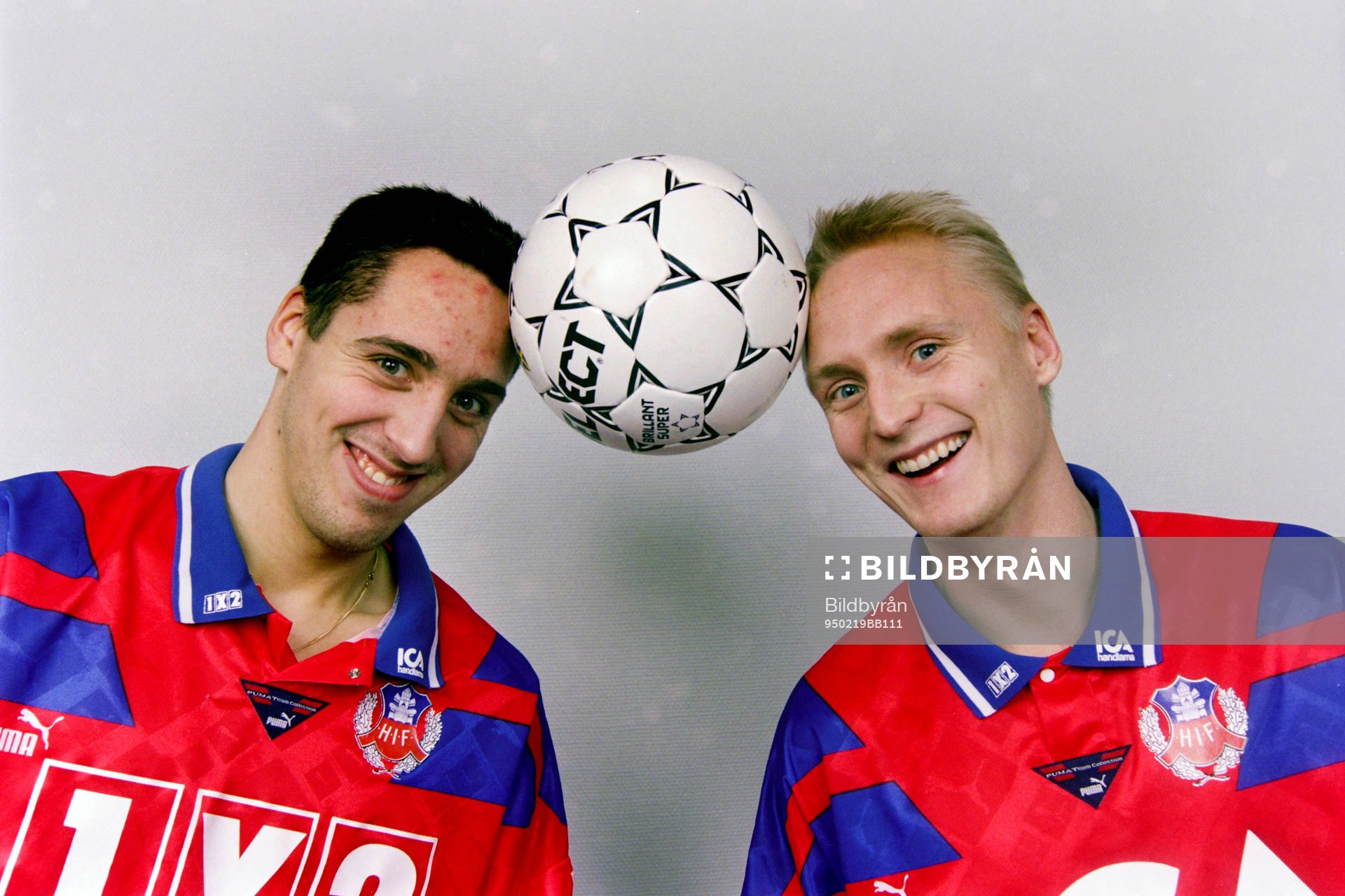 Fotboll, Allsvenskan, Helsingborg, Porträtt: Magnus Powell och Christer Fursth.