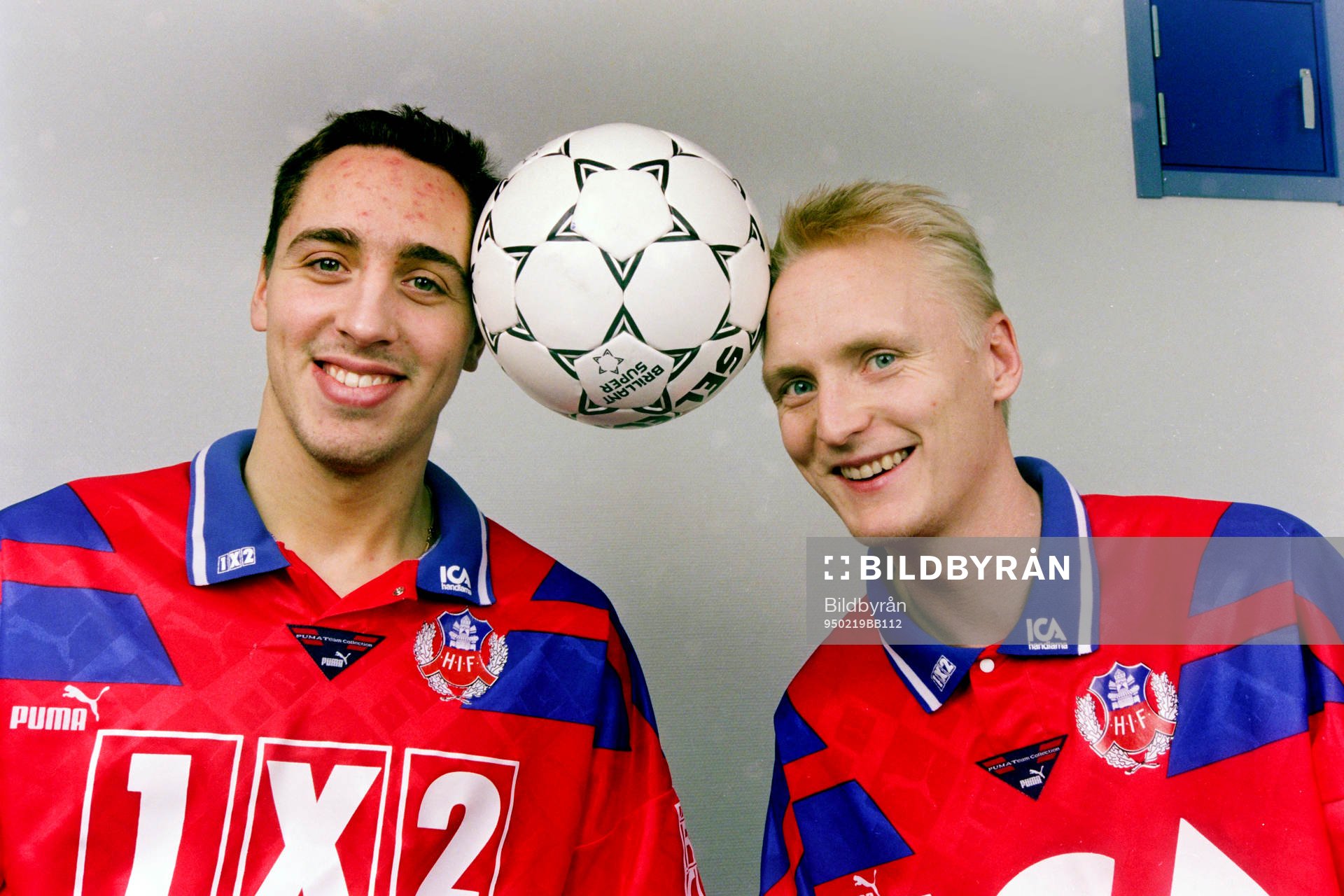 Fotboll, Allsvenskan, Helsingborg, Porträtt: Magnus Powell och Christer Fursth.