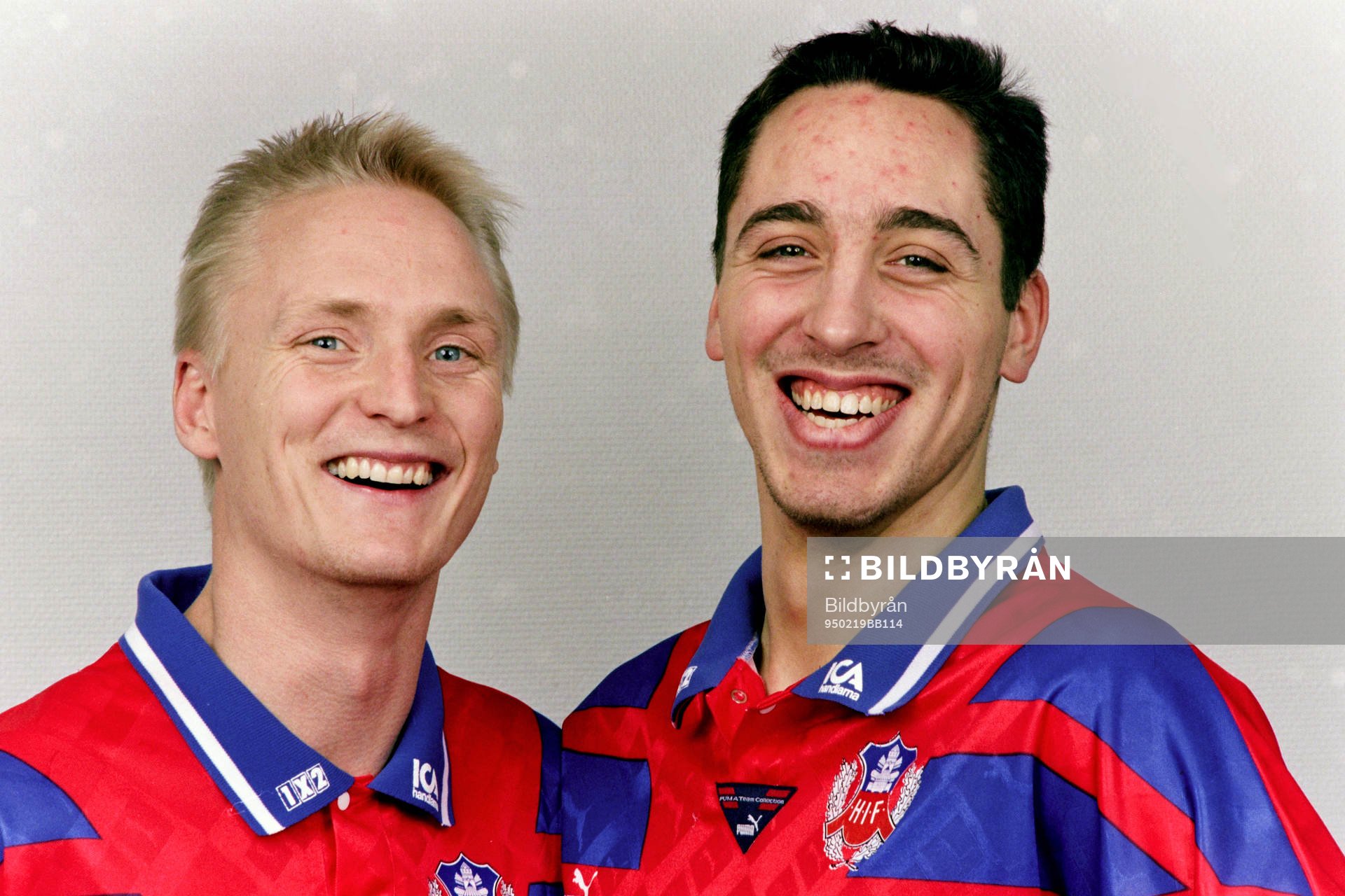 Fotboll, Allsvenskan, Helsingborg, Porträtt: Christer Fursth och Magnus Powell.