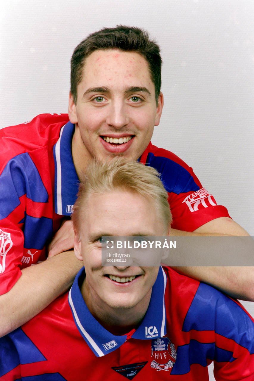Fotboll, Allsvenskan, Helsingborg, Porträtt: Christer Fursth och Magnus Powell.