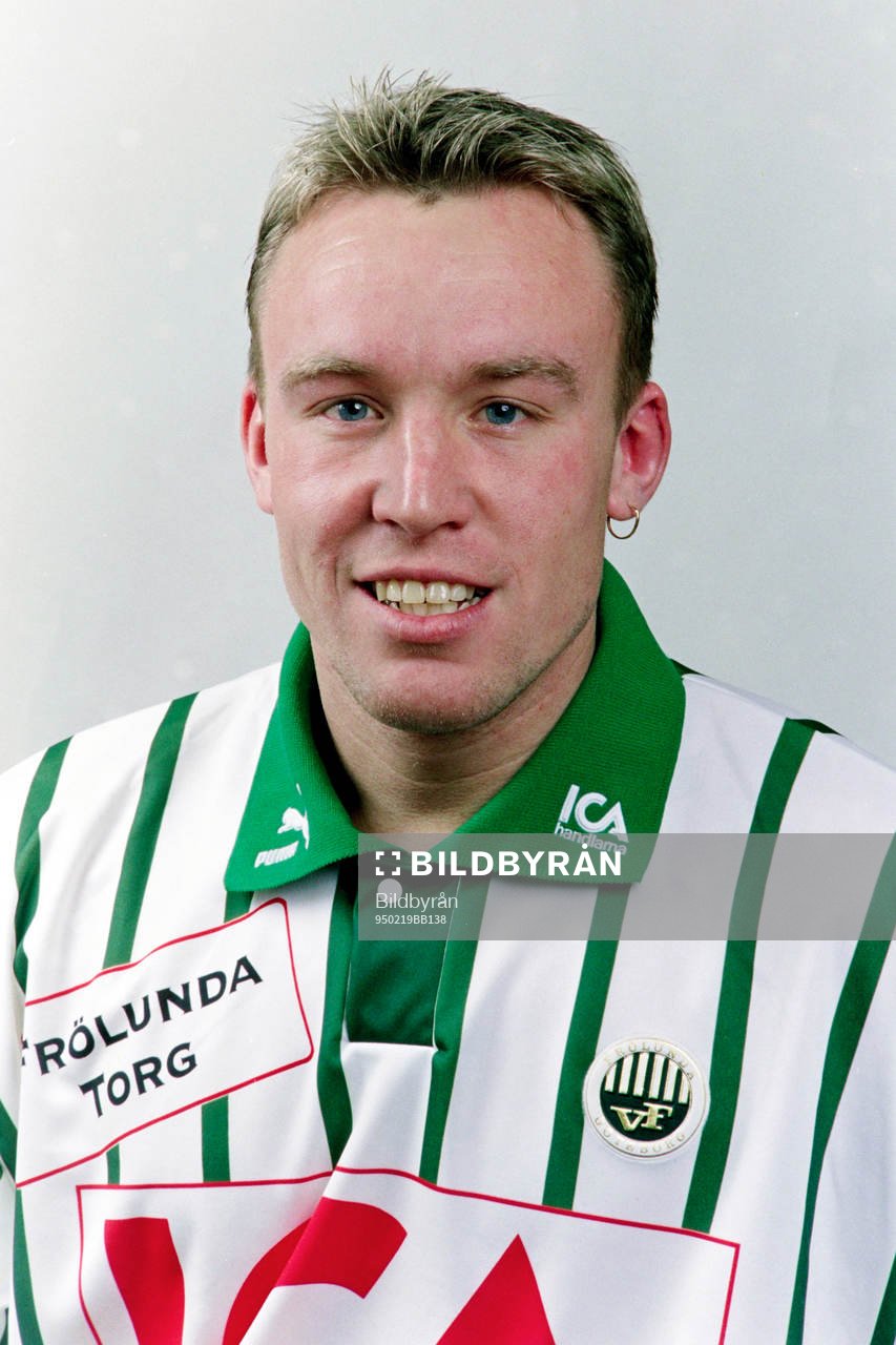 Fotboll, Allsvenskan, Västa Frölunda, Porträtt: Niklas Johansson. 