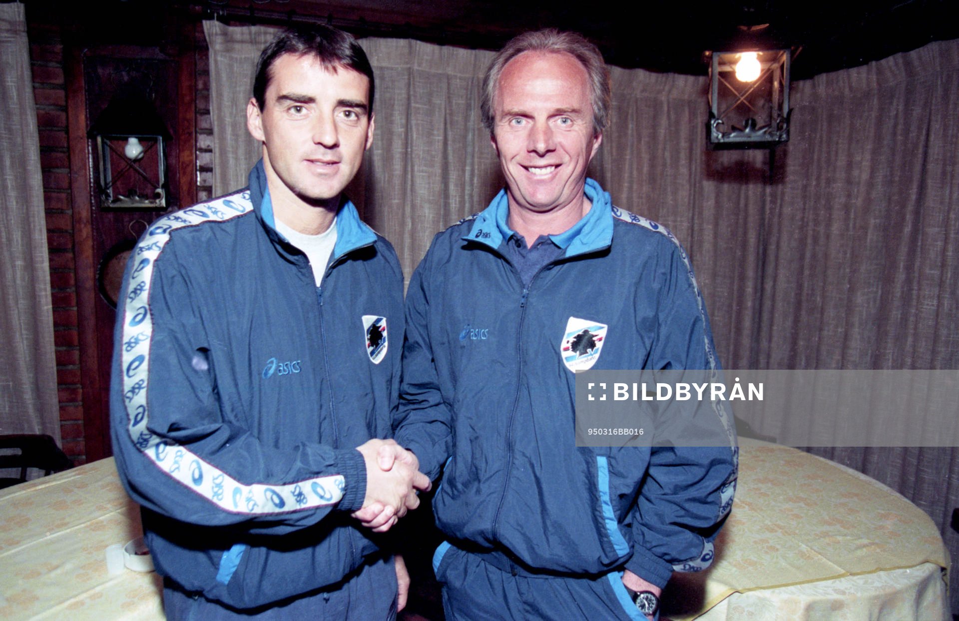 Roberto Mancini och Sven-Göran Eriksson, tränare