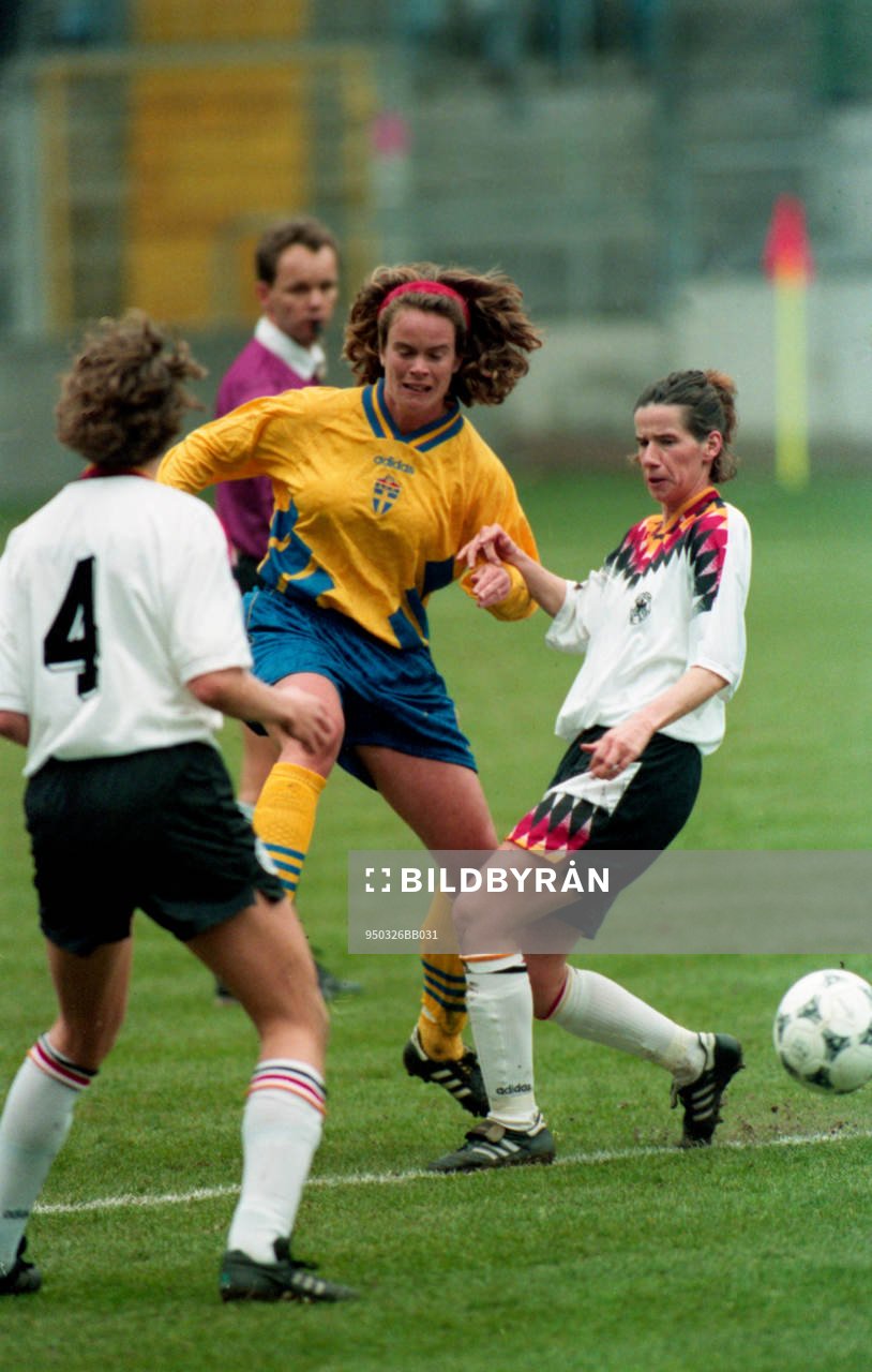 Fotboll, Dam-EM, Tyskland - Sverige, 3-2