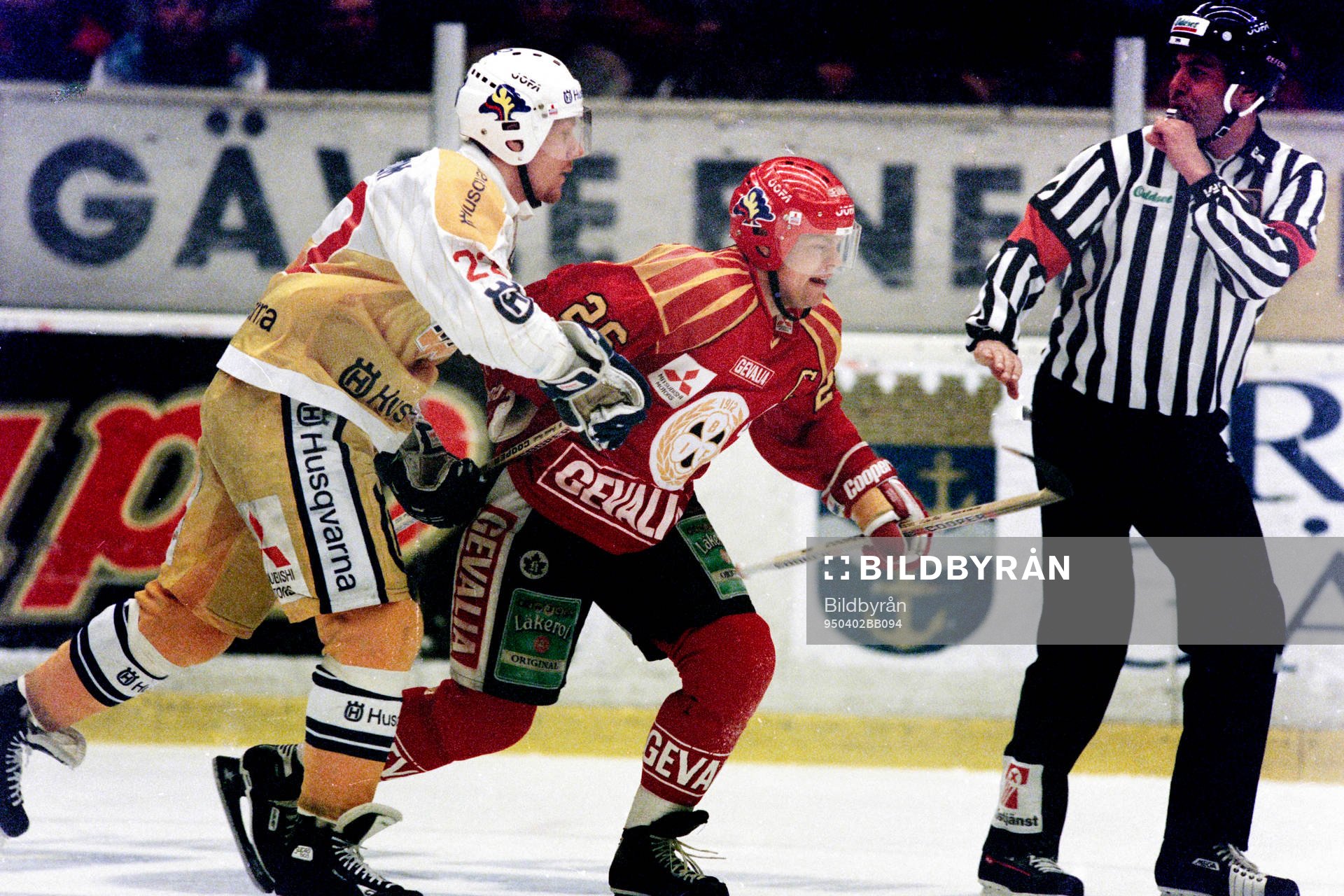 Johan Lindbom, HV71 och Anders Huss, Brynäs