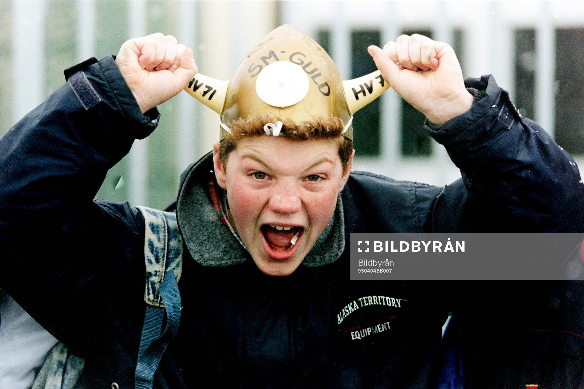 En glad HV71 supporter