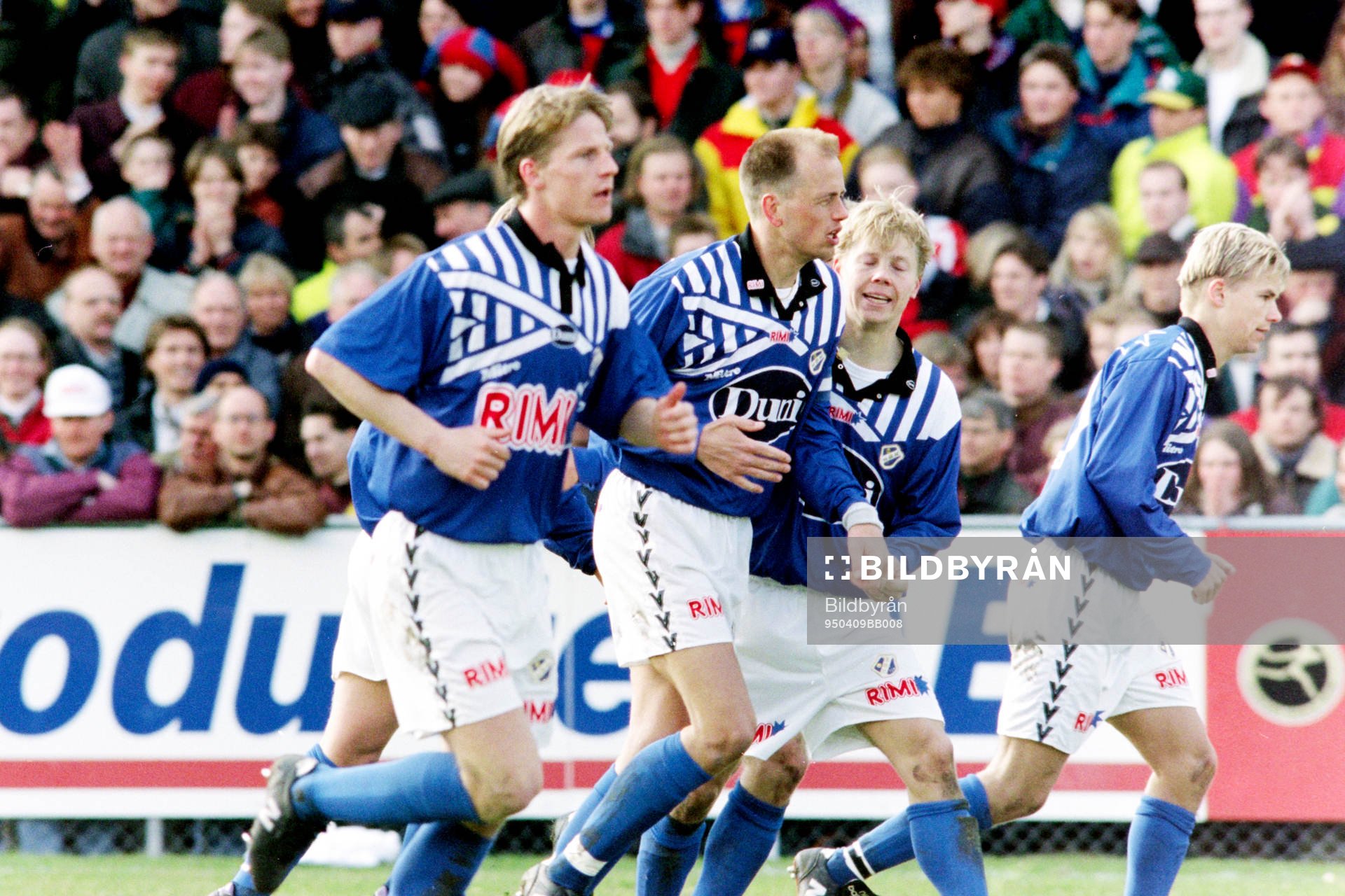 Fotboll, Allsvenskan, Halmstad - Helsingborg, 2-1: Jubel i Halmstad efter mål 