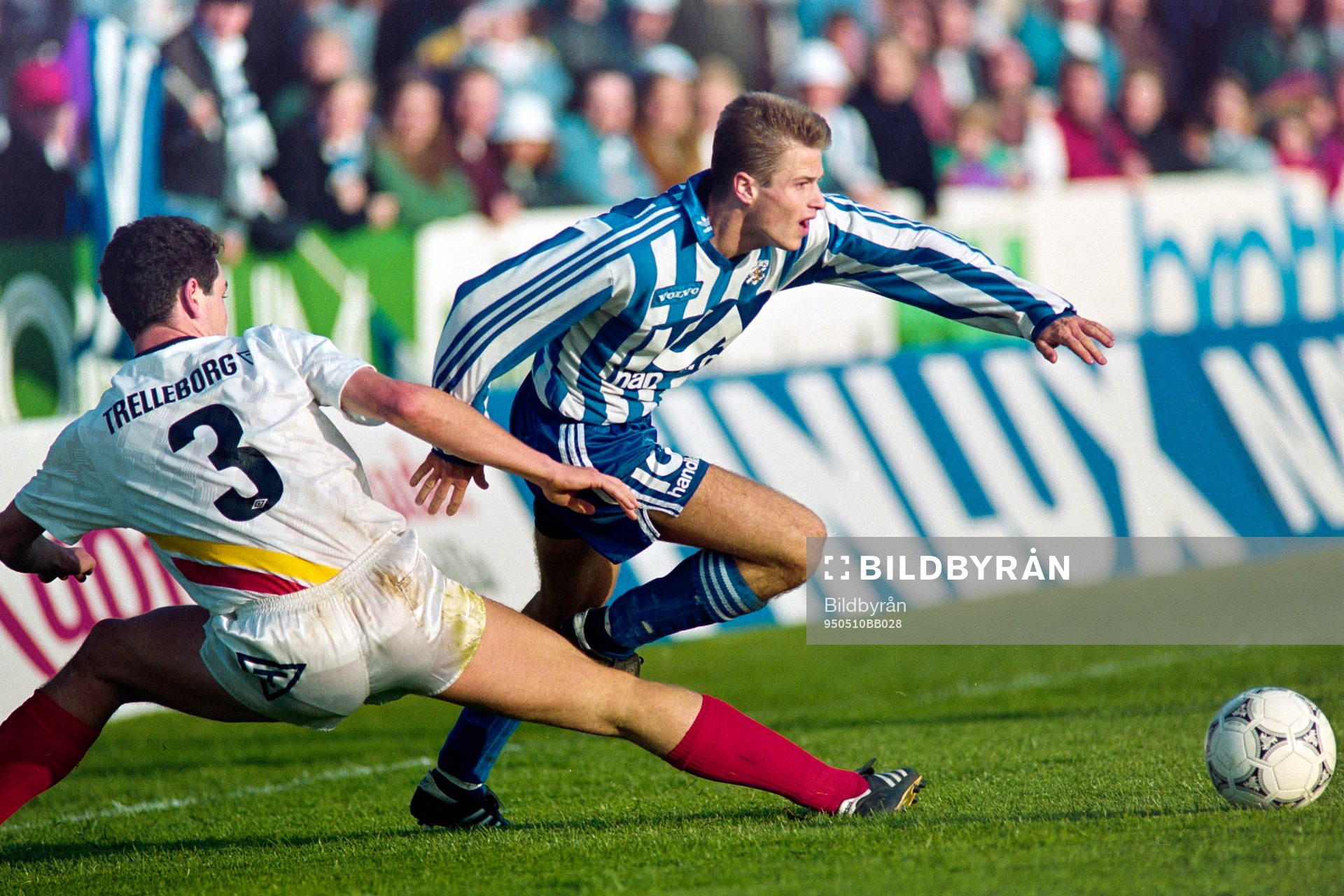  Fredrik Leksell, Göteborg rycker ifrån Christian Karlsson, Trelleborg.
© Bildbyrån - 15962