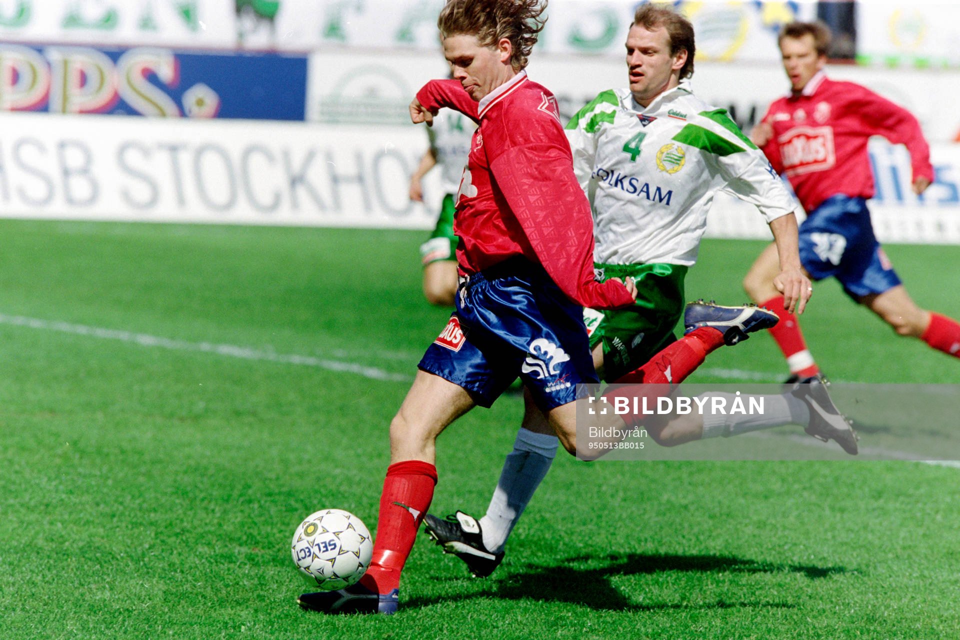 Lasse Johansson, Öster med bollen uppvaktas av hammarbys
