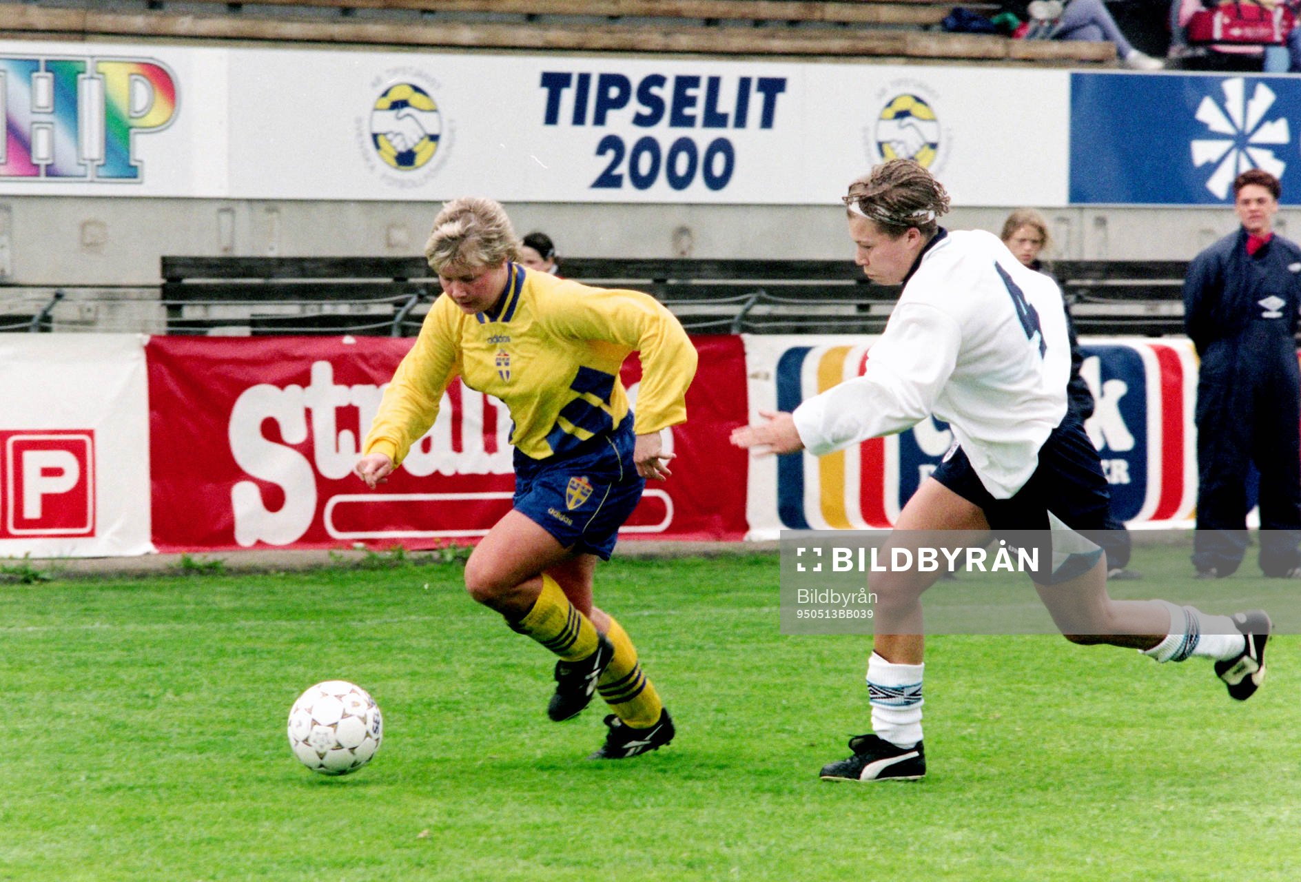 Anneli Andelén, Sverige rycker ifrån englands Samantha