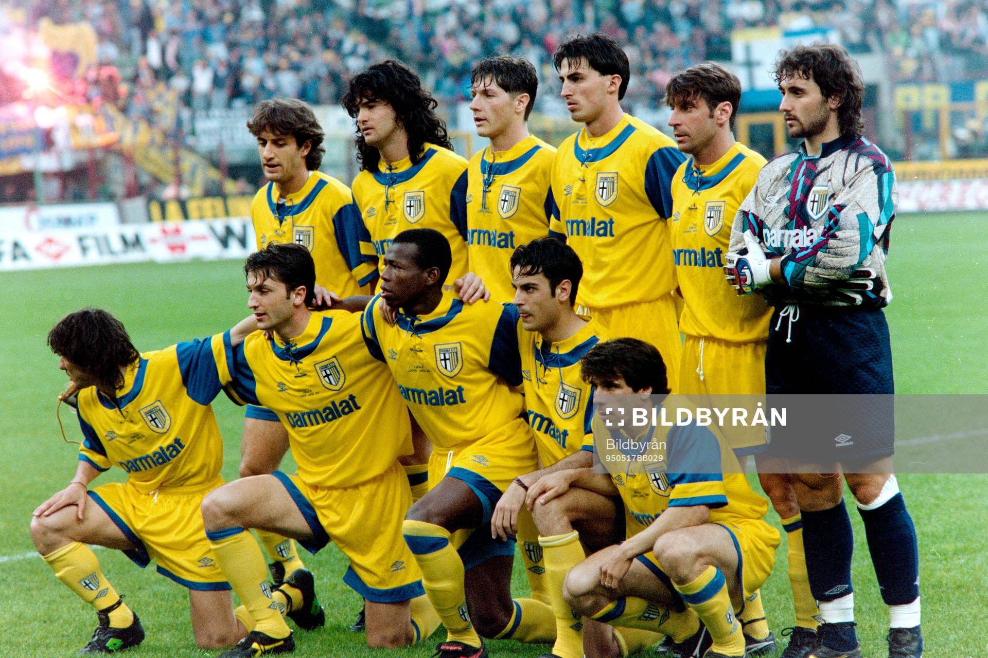 Fotboll, Uefacupen, Final, Juventus - Parma, 1-1: Parmas startelva.