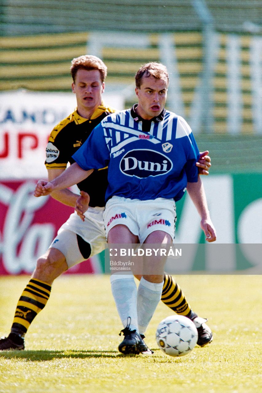Peter Vougt, Halmstad med Gary Sundgren, AIK i ryggen