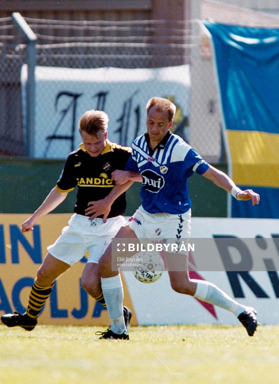 Robert Johansson, AIK och Tommy Andersson, Halmstad i kamp
