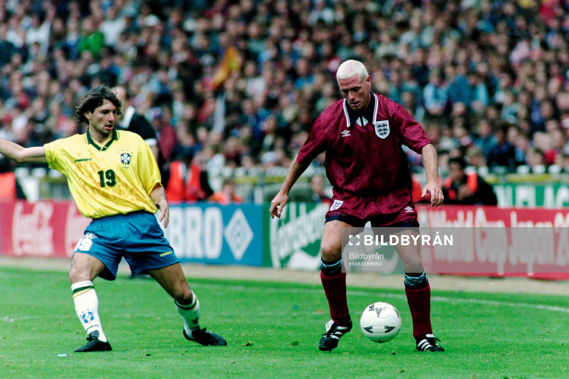 Leonardo, Brasilien och Paul Gascoigne, England