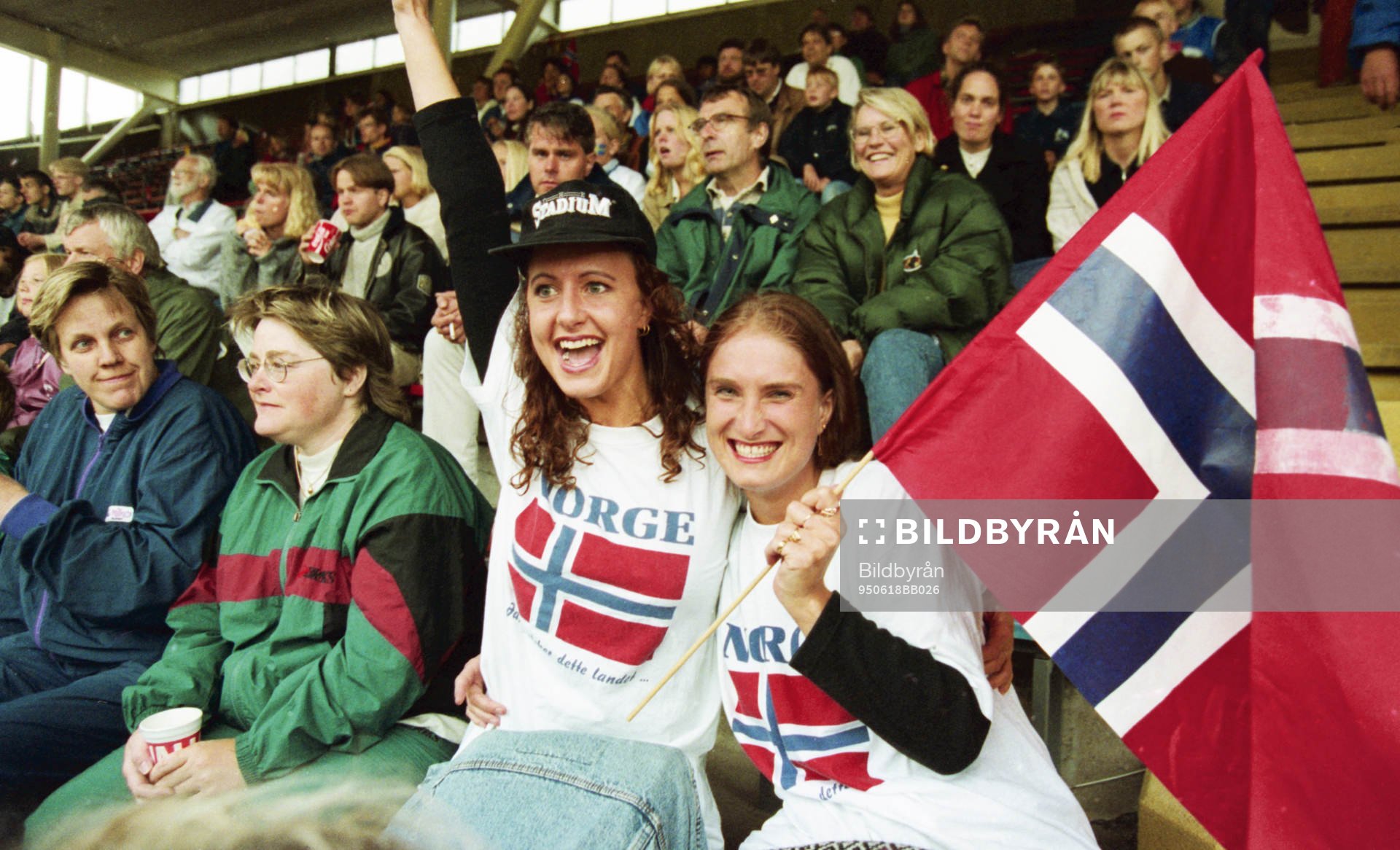 Norska fans på läktaren