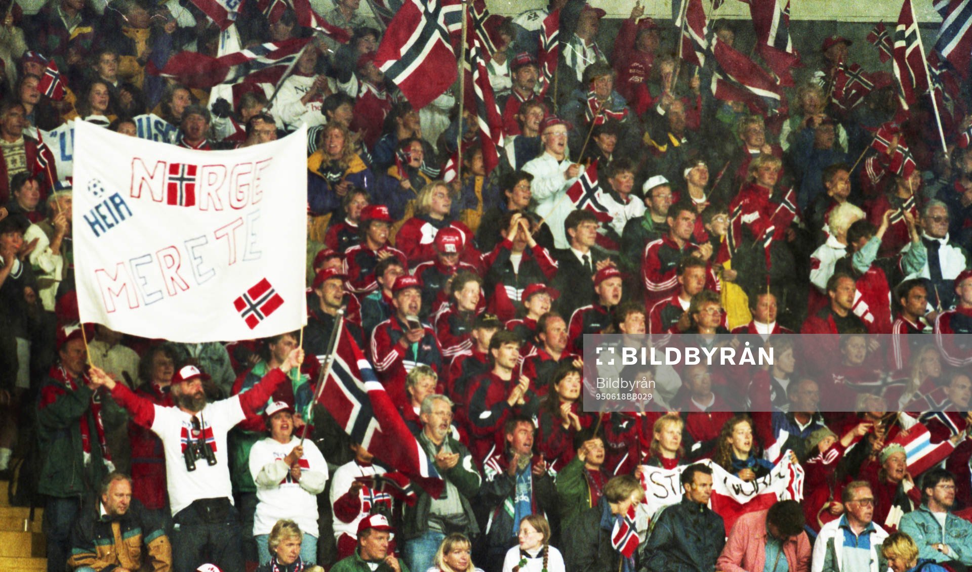Norska fans på läktaren