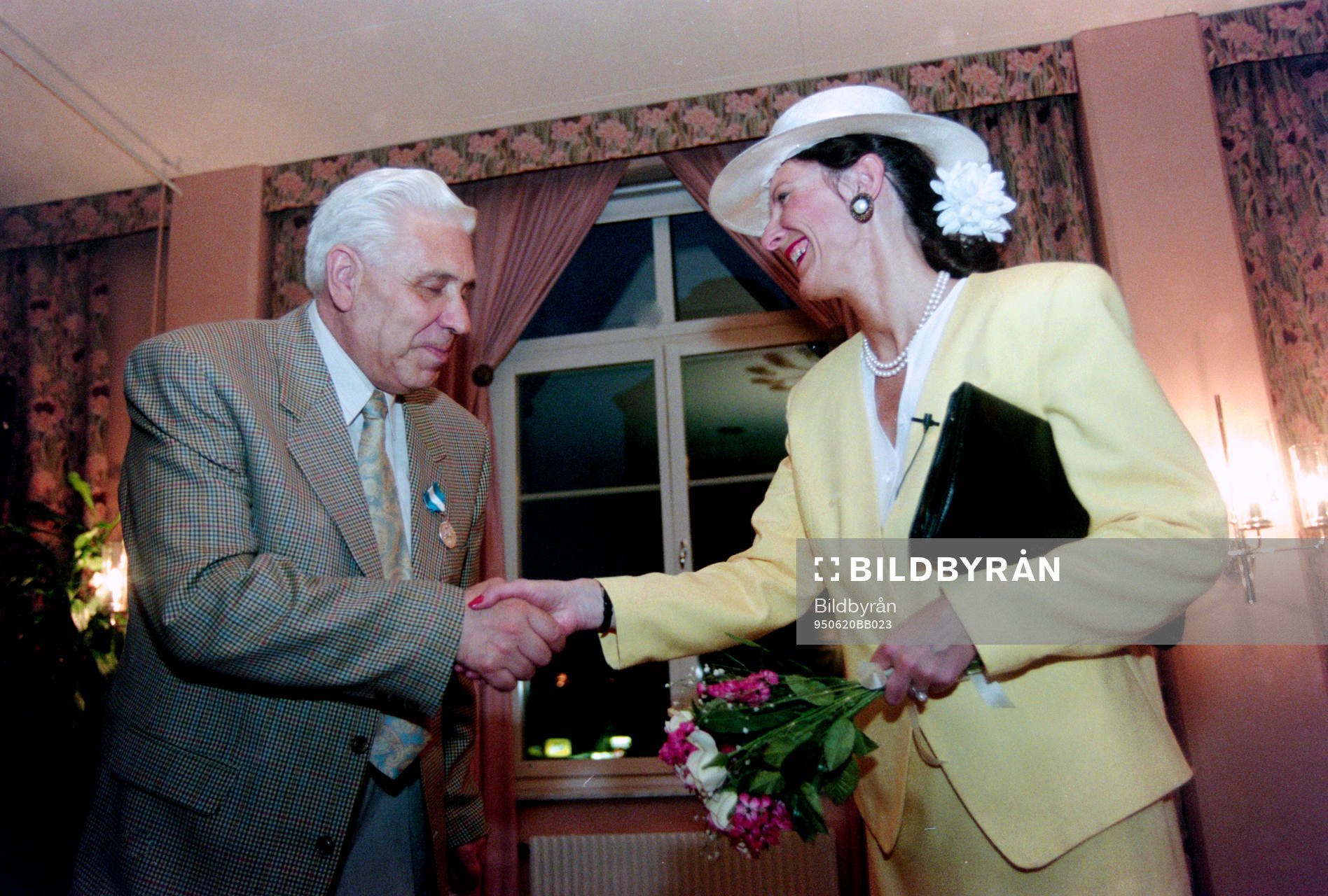 Lennart Persson, ordförande i Hässleholm och Eva Klang