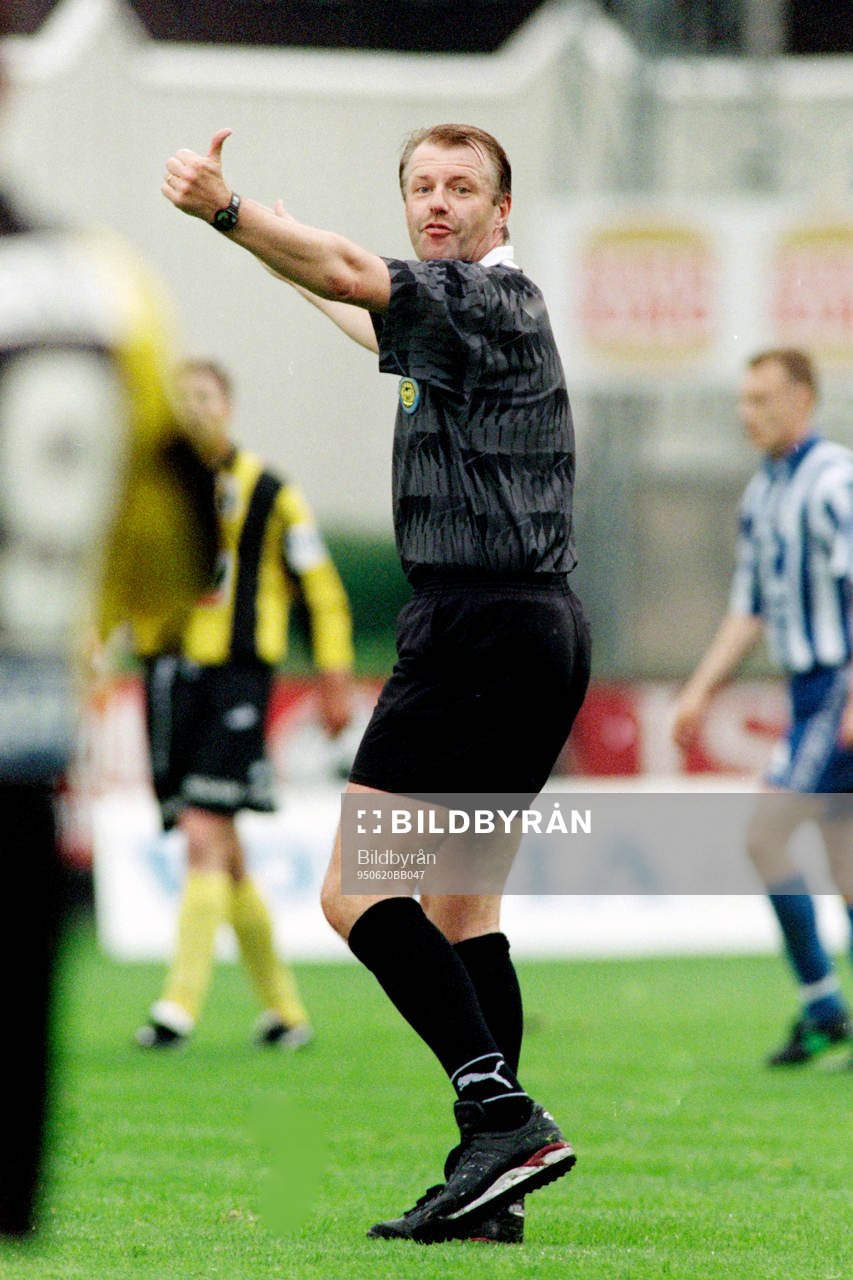 Fotboll, Allsvenskan, IFK Göteborg - Hammarby, 2-0: Bosse Karlsson, Jönköping, domare i matchen.