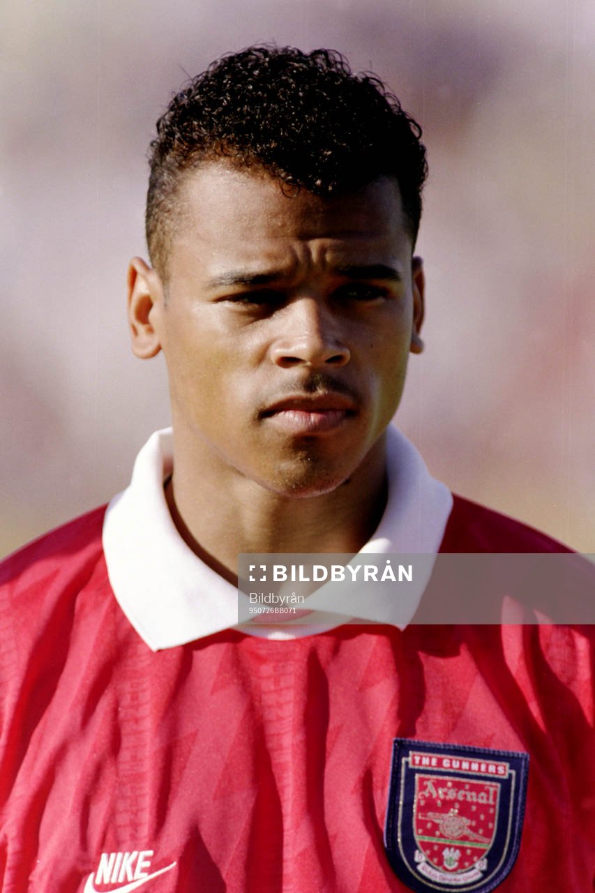 Fotboll, Träningsmatch, Kristianstad FF - Arsenal, 1-8: Glenn Helder, Arsenal.