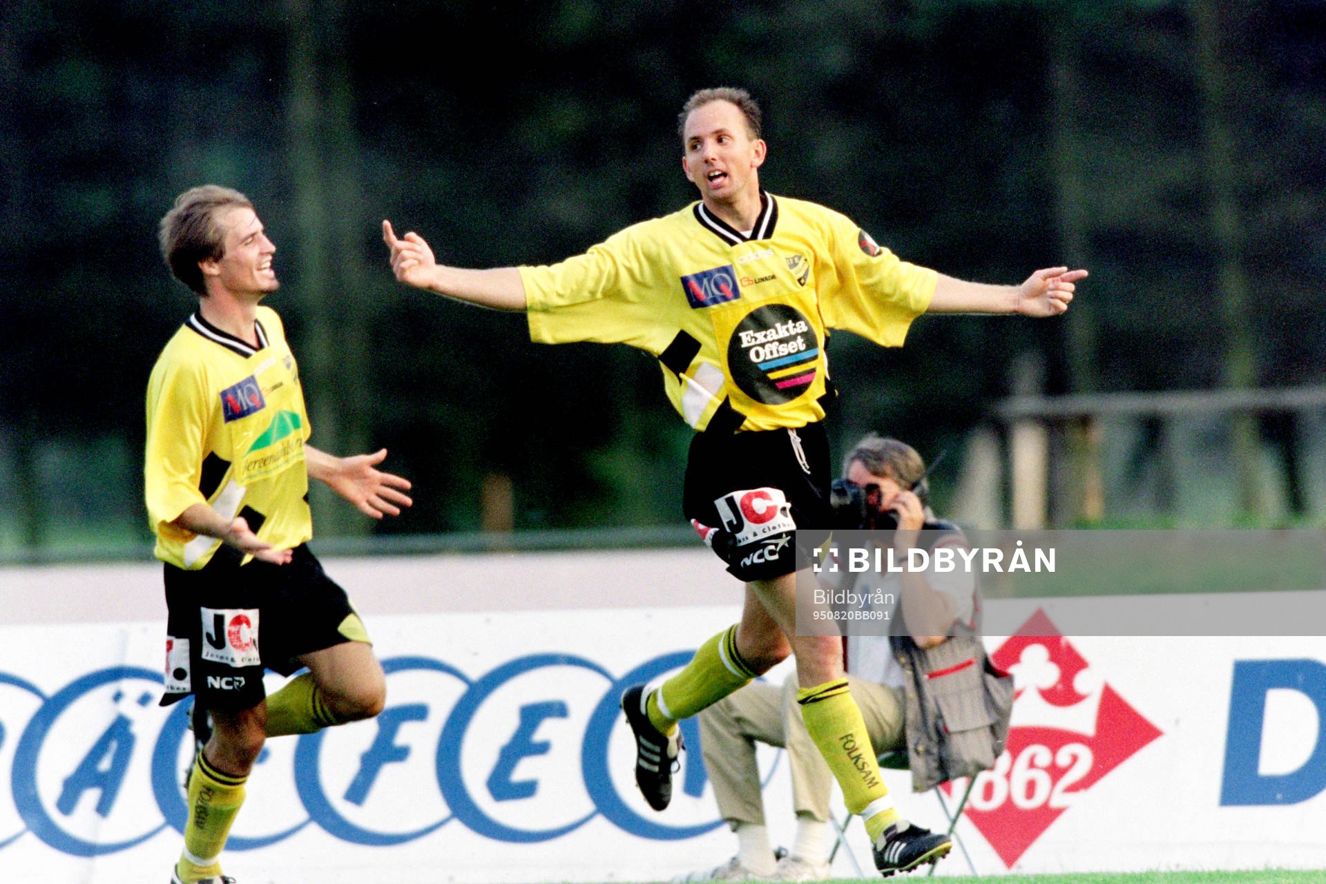 Magnus Arvidsson och Miguel Toré, Hässleholm jublar