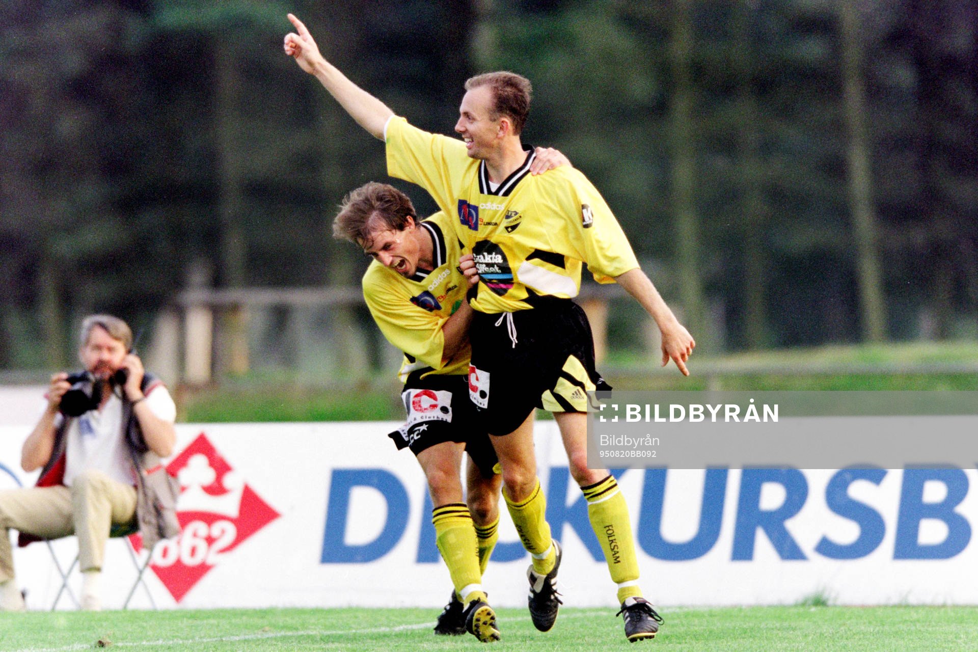 Magnus Arvidsson och Miguel Toré, Hässleholm jublar