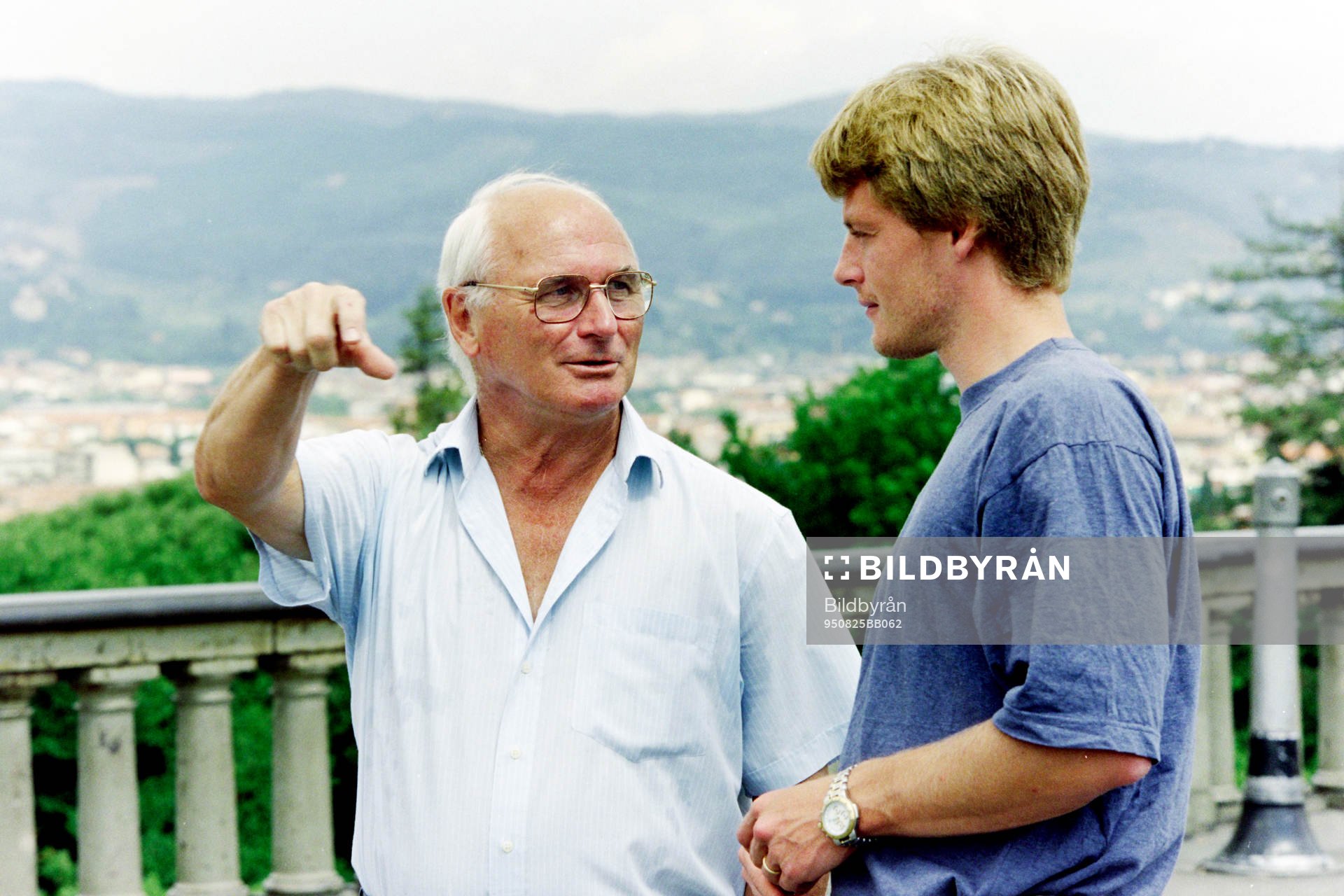 Kurt Hamrin och Stefan Schwarz i Florens