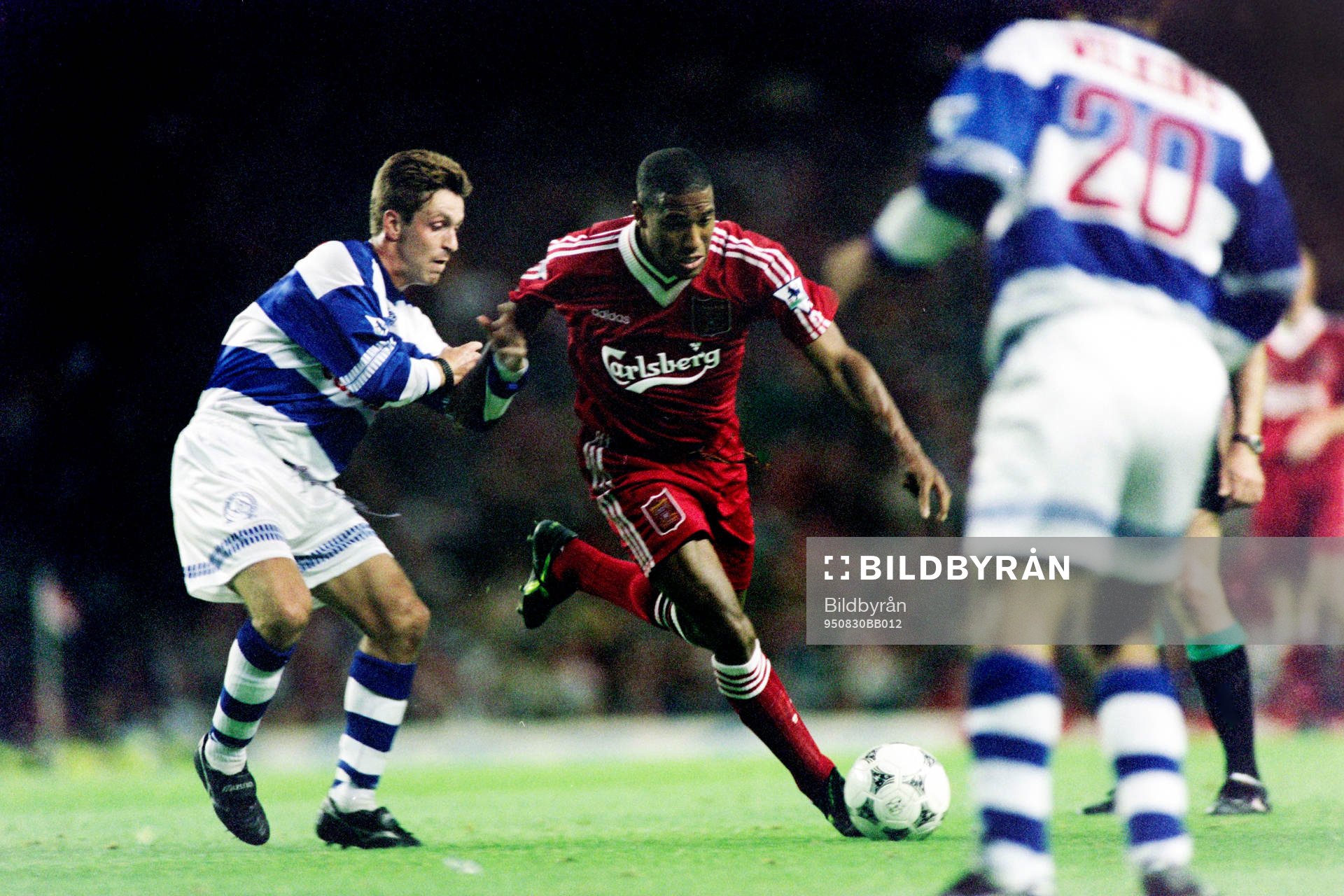 Fotboll, Engelsk, Liverpool - Queens Park Rangers, 1-0: John Barnes, Liverpool.