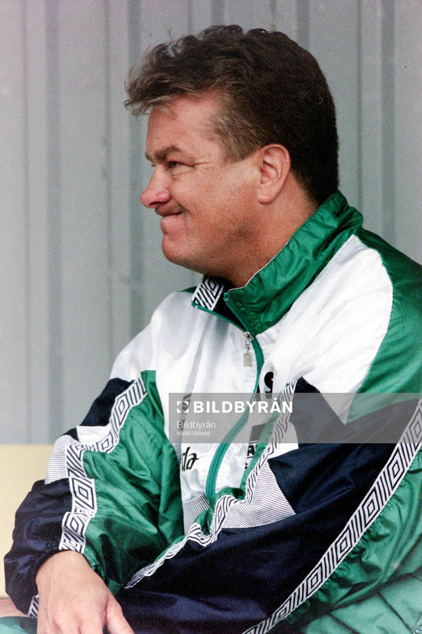Fotboll, Div 1 Södra, IFK Hässleholm - Gais, 1-3: Bengt-Arne Strömberg, tränare i Gais. 