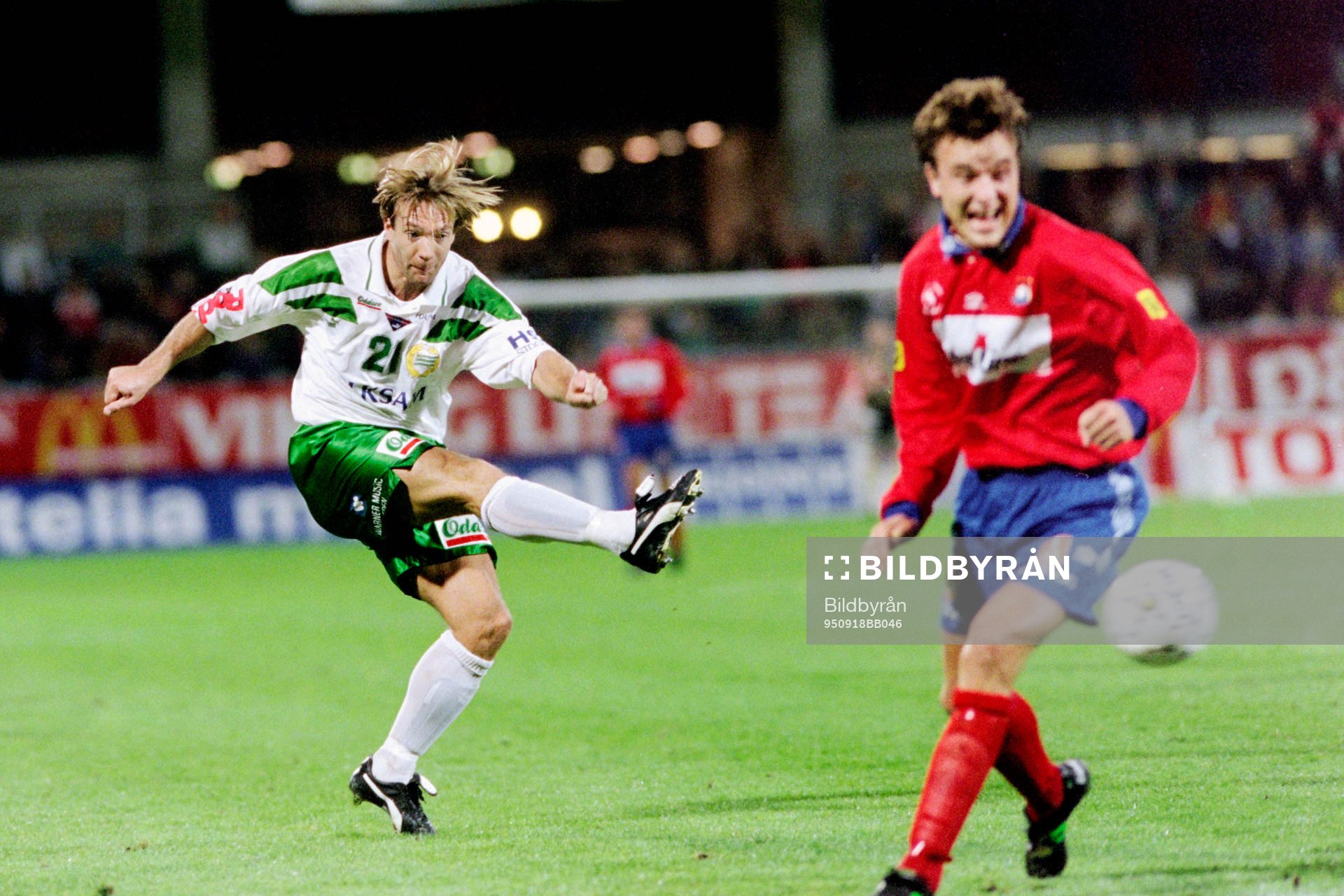 Fotboll, Allsvenskan, Hammarby - Örgryte, 0-1: Kim Bergstrand, Hammarby. 