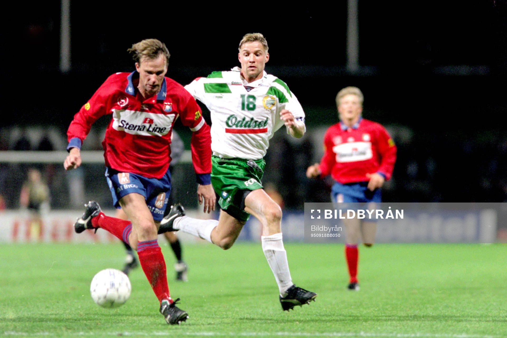 Fotboll, Allsvenskan, Hammarby - Örgryte, 0-1: Dan Sahlin, Hammarby. 