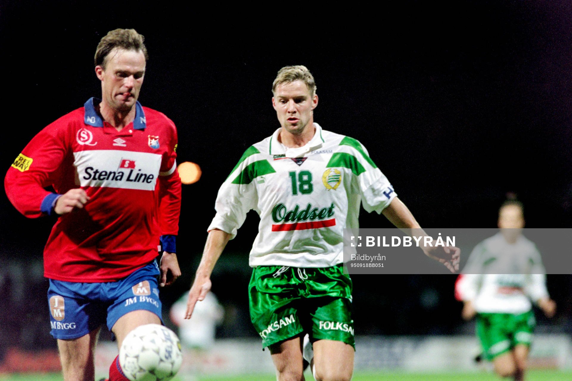 Fotboll, Allsvenskan, Hammarby - Örgryte, 0-1: Dan Sahlin, Hammarby. 