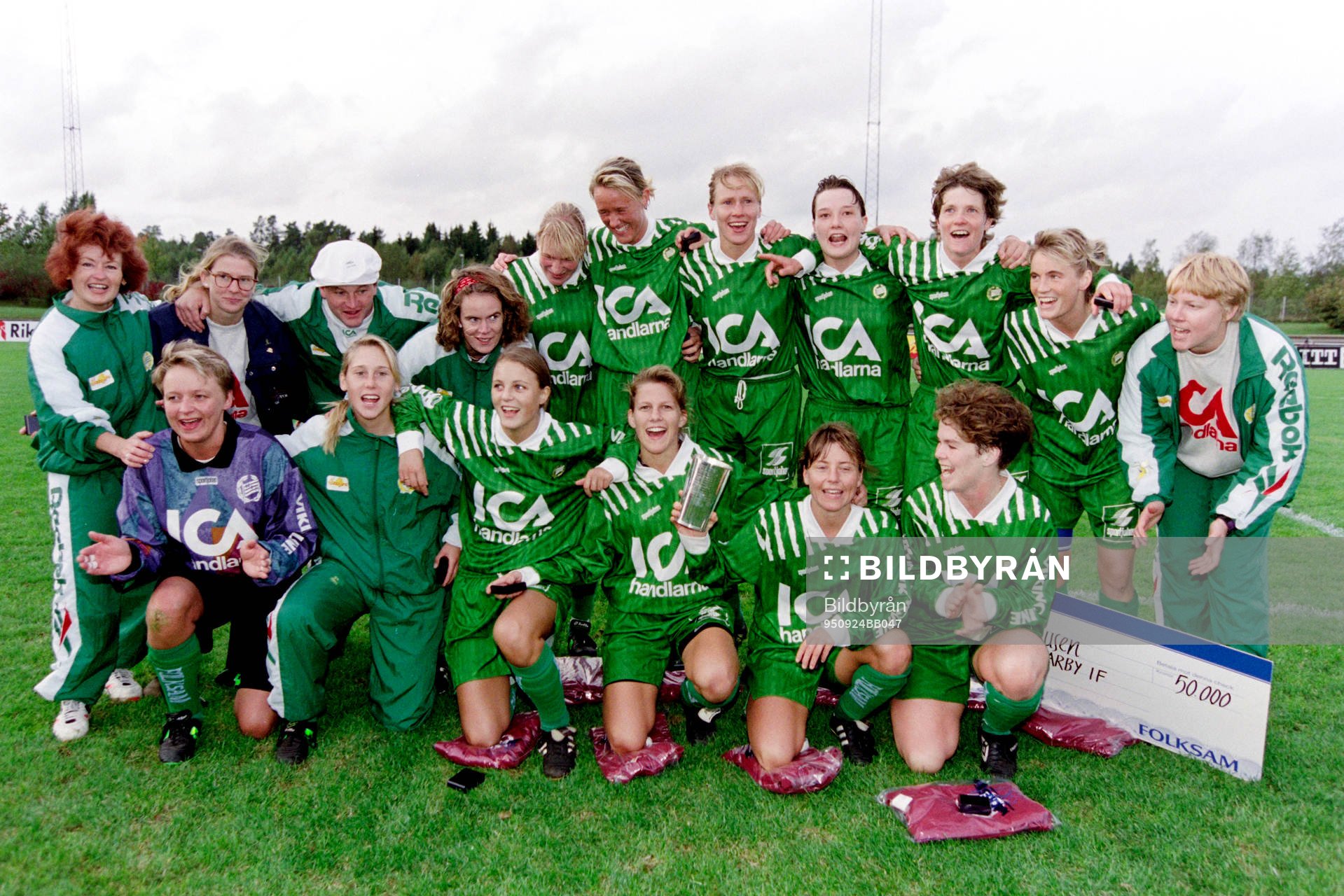 Hammarby med Lilie Persson, Pia Sundhage och Kristin