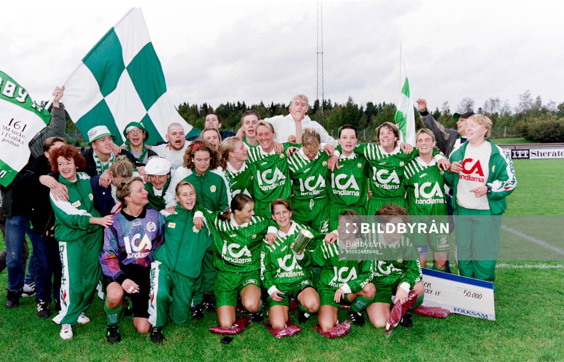 Hammarby med Lilie Persson, Pia Sundhage och Kristin