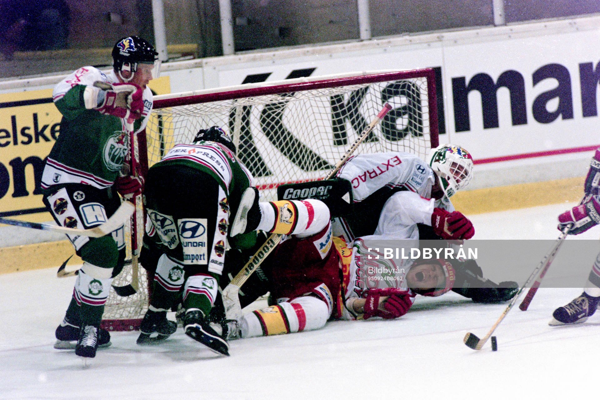 Situation framför rögles målbur