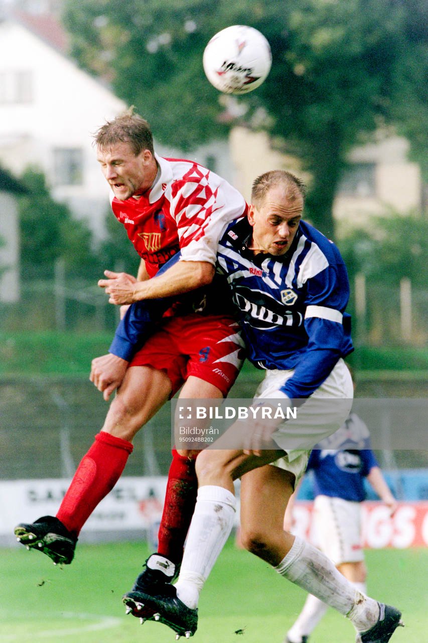 Joakim Karlsson, Trelleborg och Tommy Andersson, Halmstad i