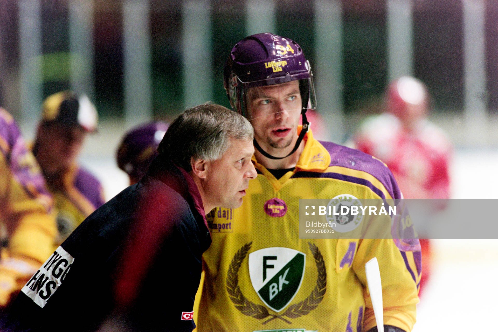 Conny Svensson, tränare och Roger Johansson, Färjestad